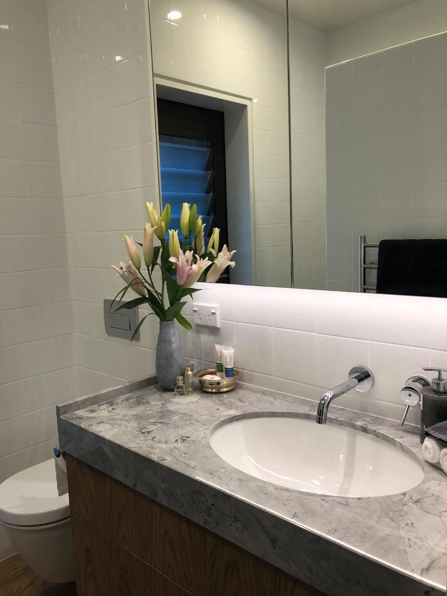 Shower in Newton Heights