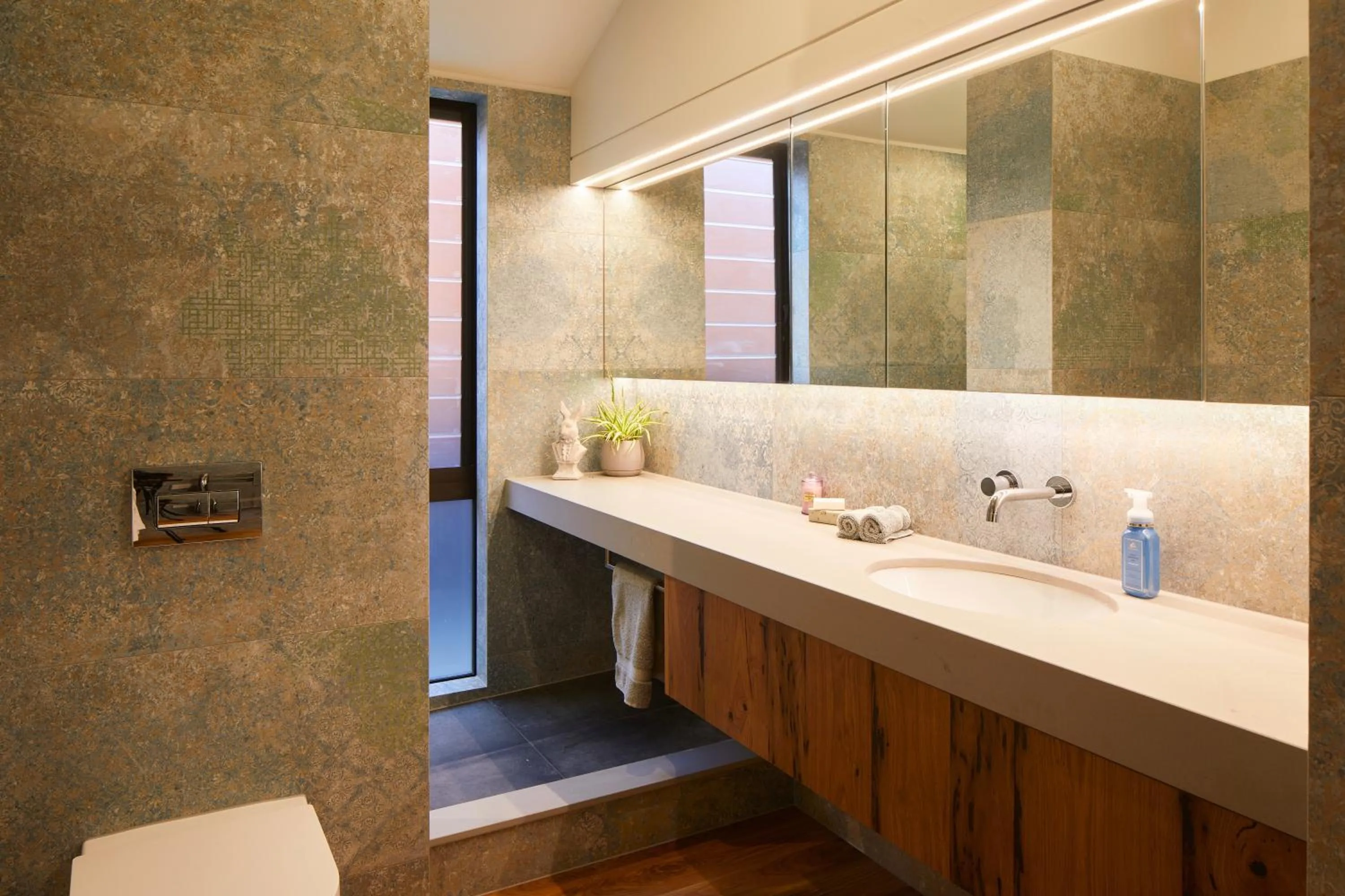 Shower in Newton Heights