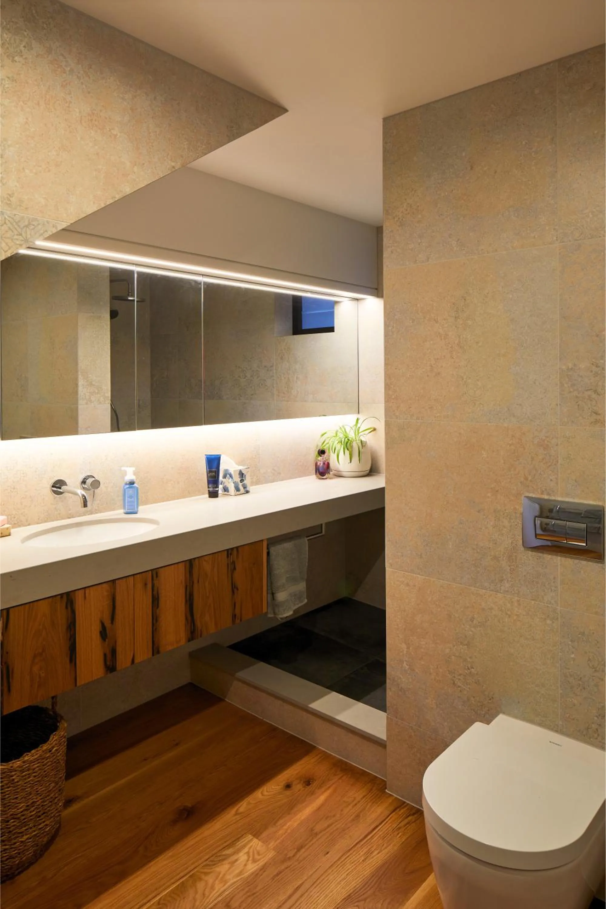 Shower in Newton Heights