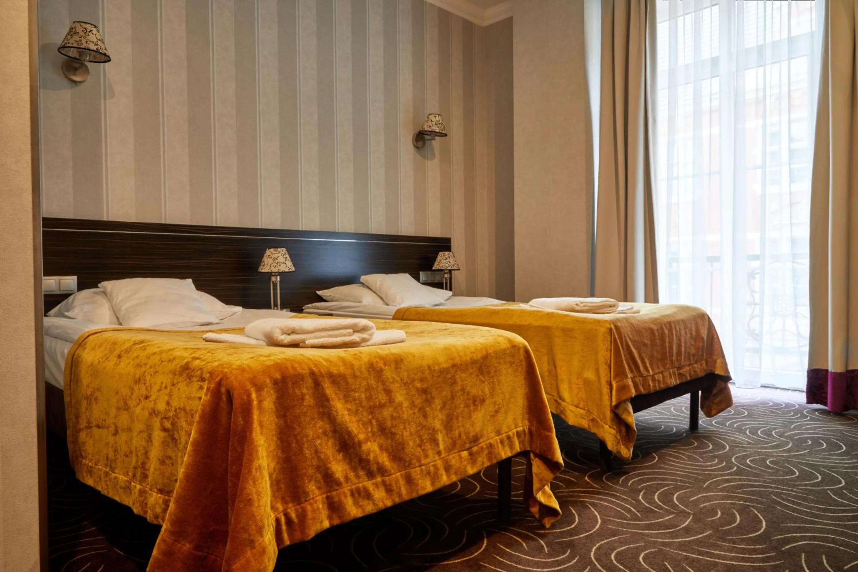 Bed in Hotel Racibor