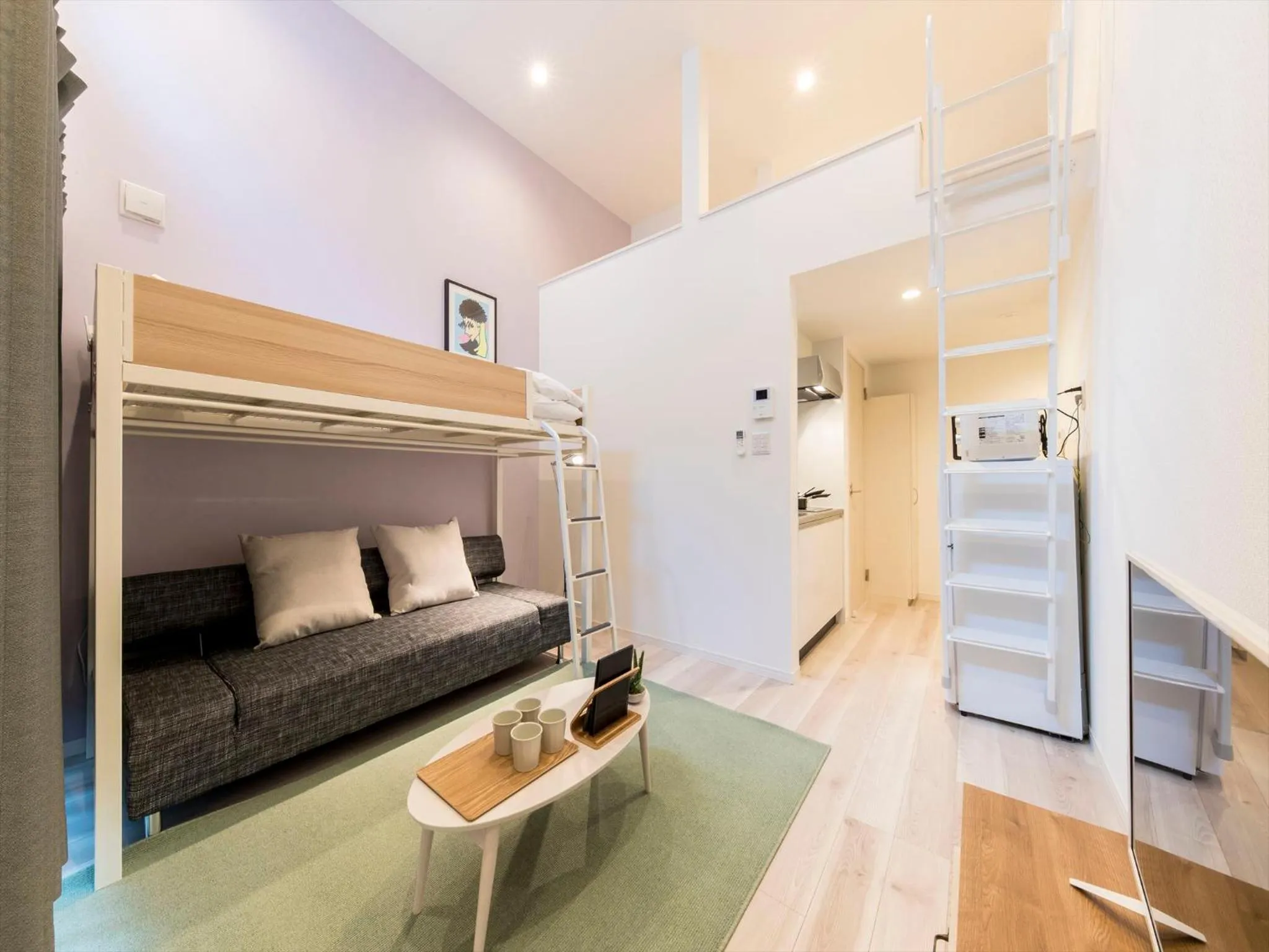 Living room in TRIP POD SUMIYOSHI B