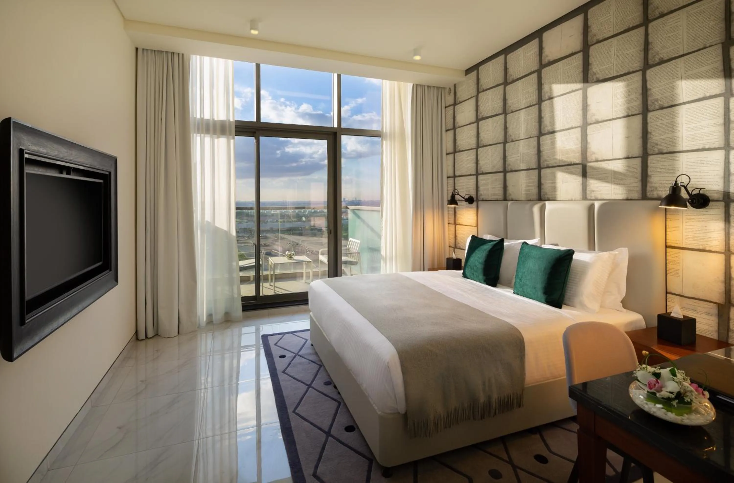 Bedroom, Bed in Millennium Atria Business Bay
