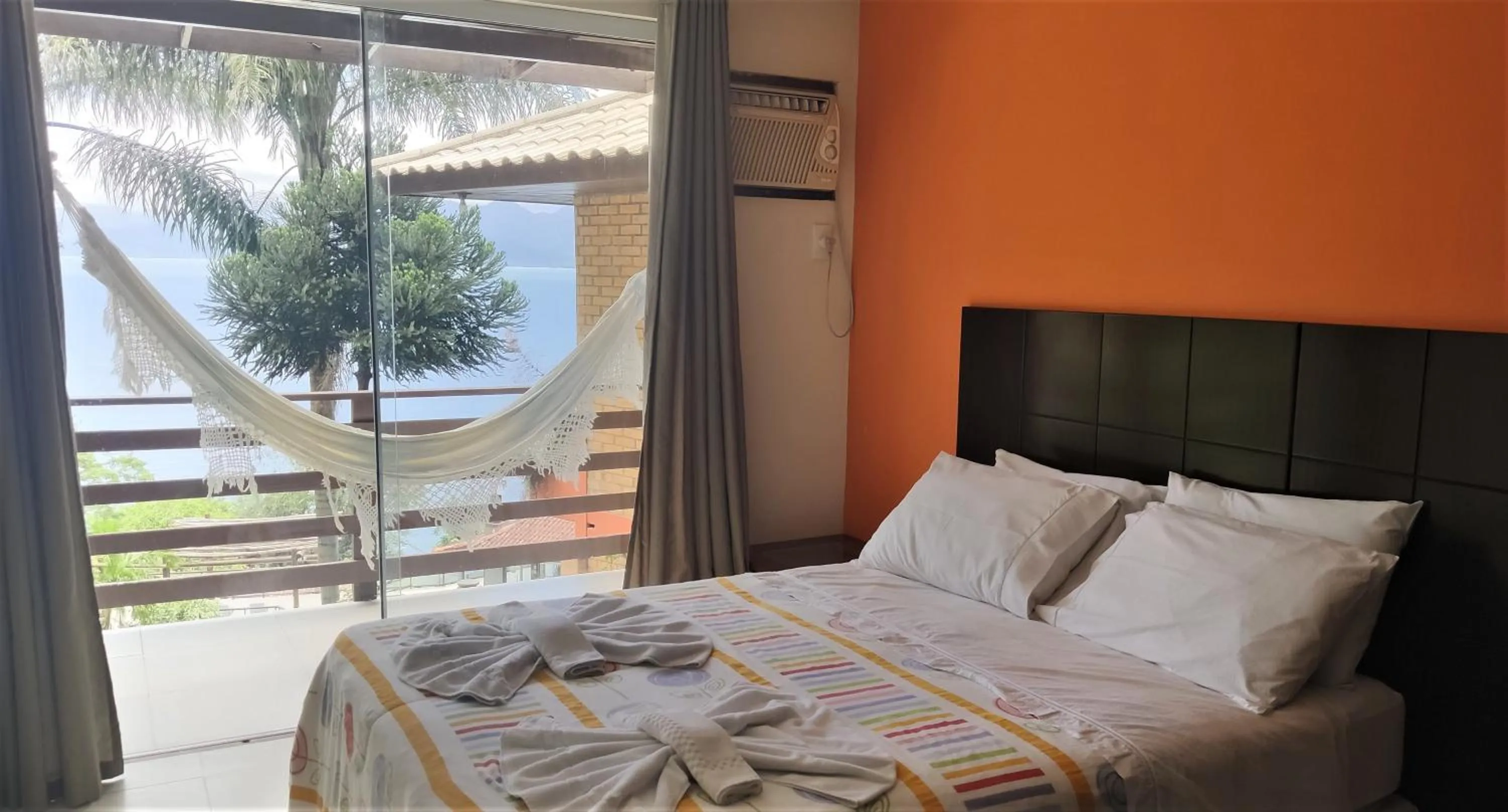 Bed in Pousada Ecomar