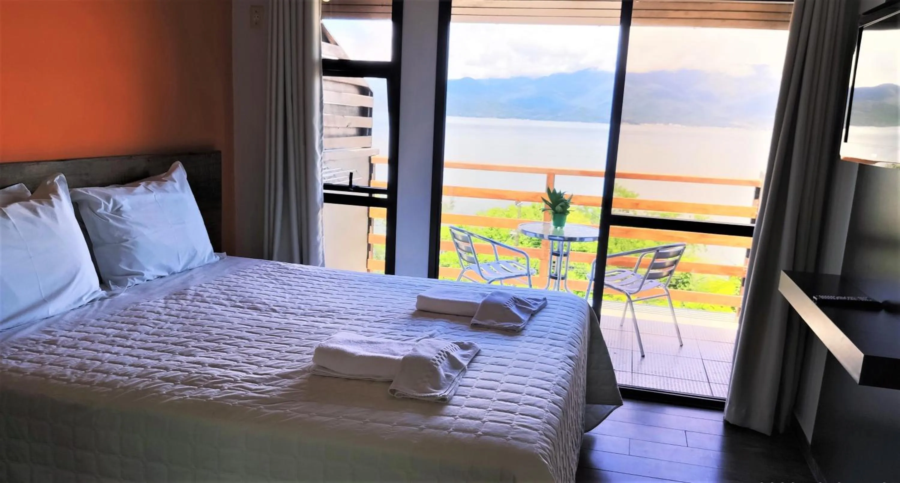 Bedroom, Bed in Pousada Ecomar