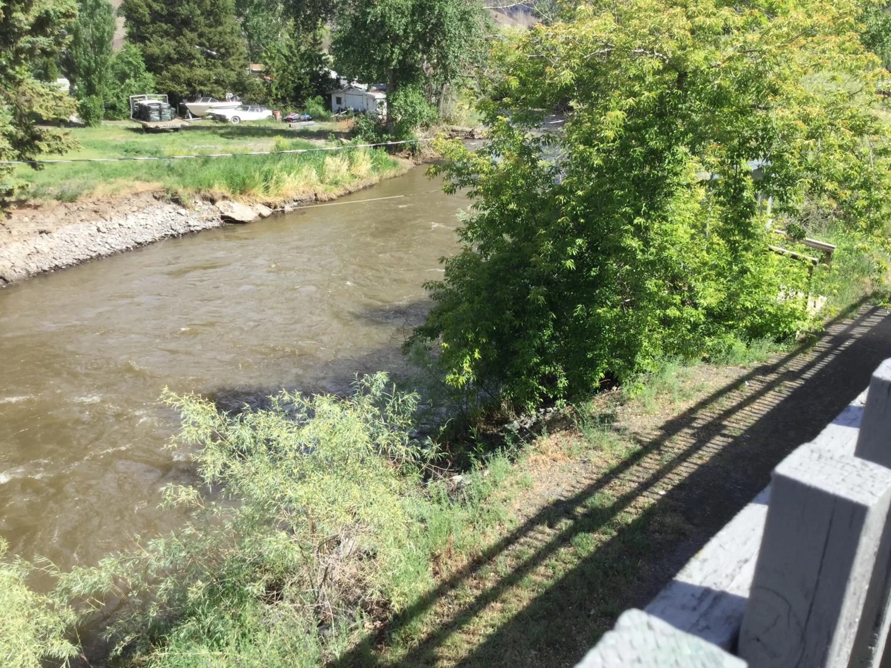 River view in Riverside Motel Cache Creek