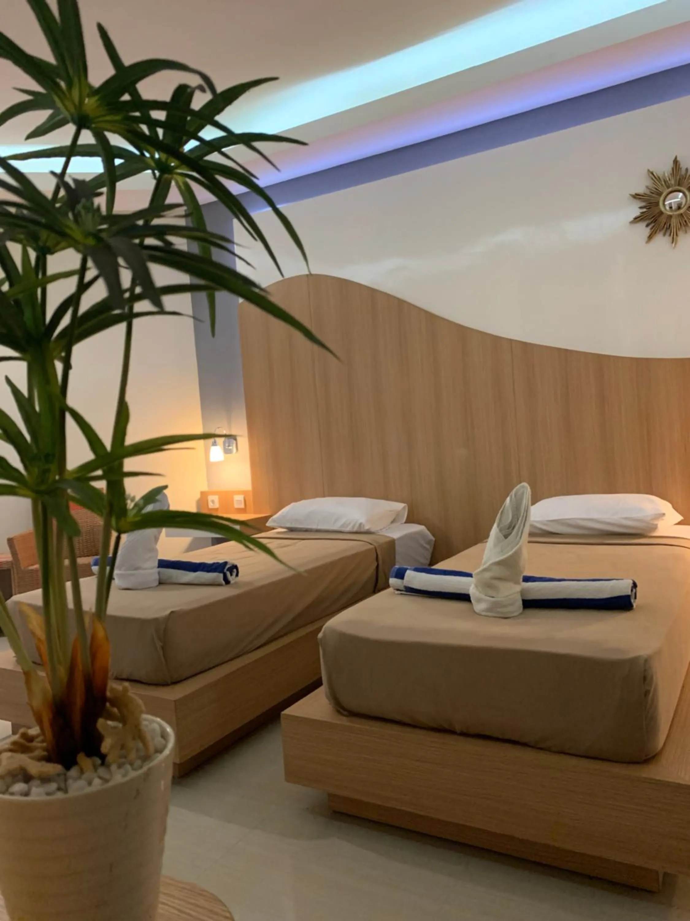 Bed in Coral Beach 2 Bungalow