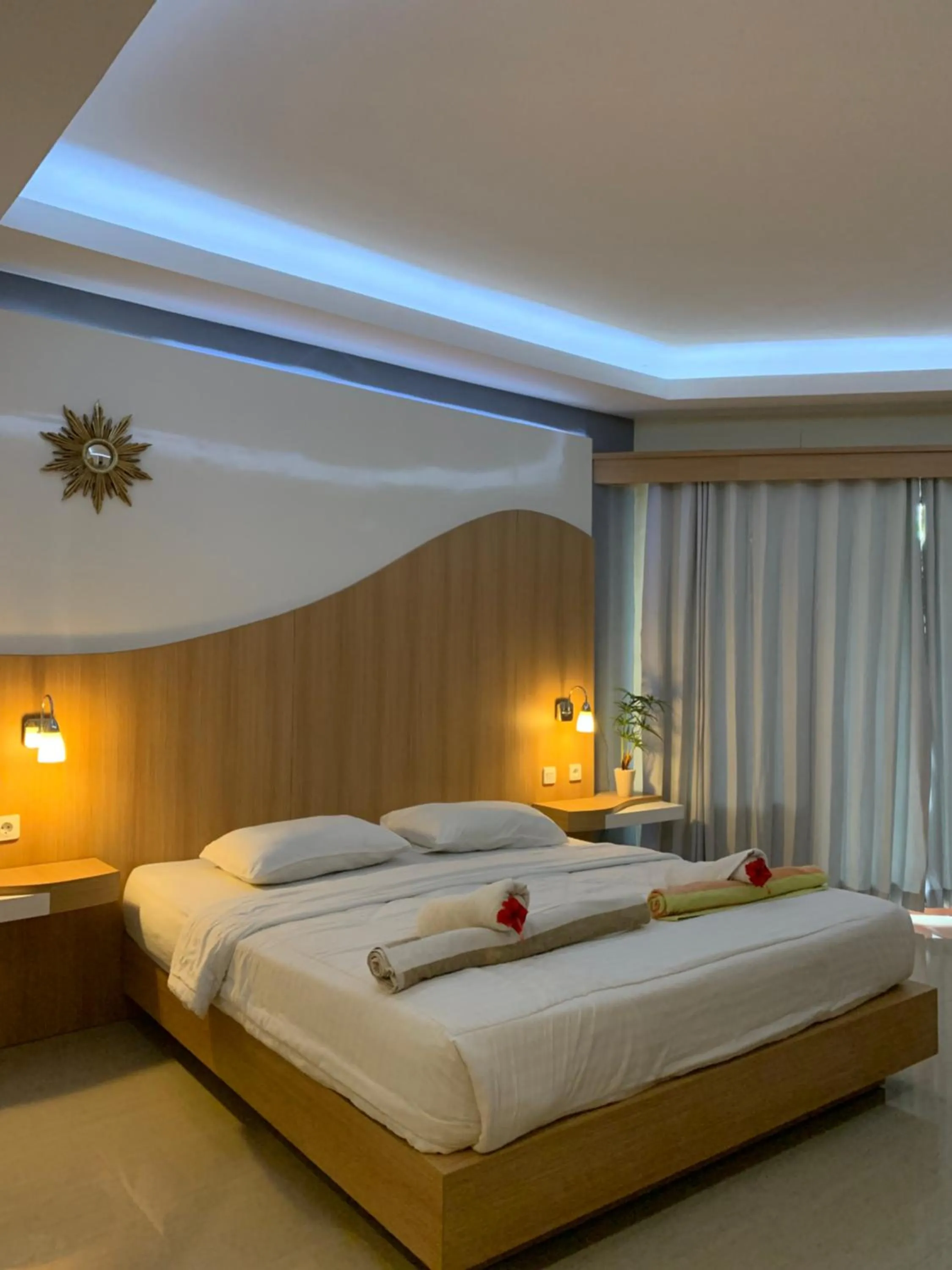 Bed in Coral Beach 2 Bungalow