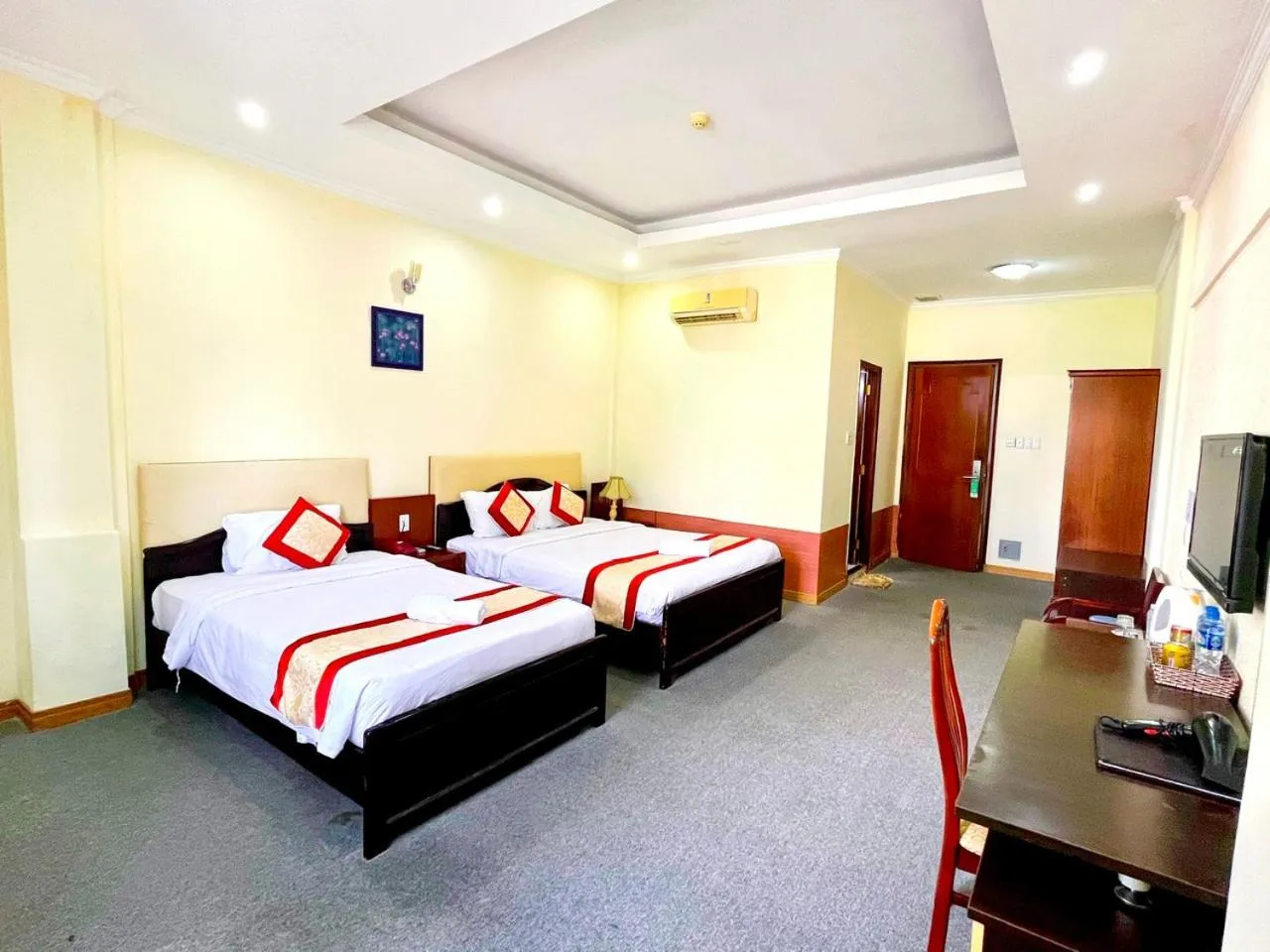 Bed in Asia Hotel Can Tho