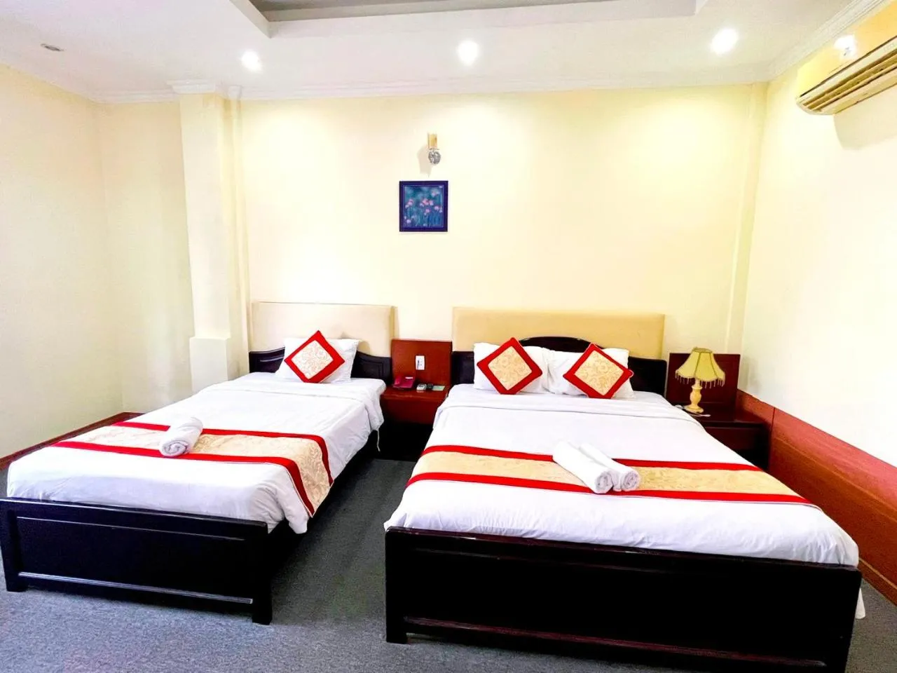 Bed in Asia Hotel Can Tho