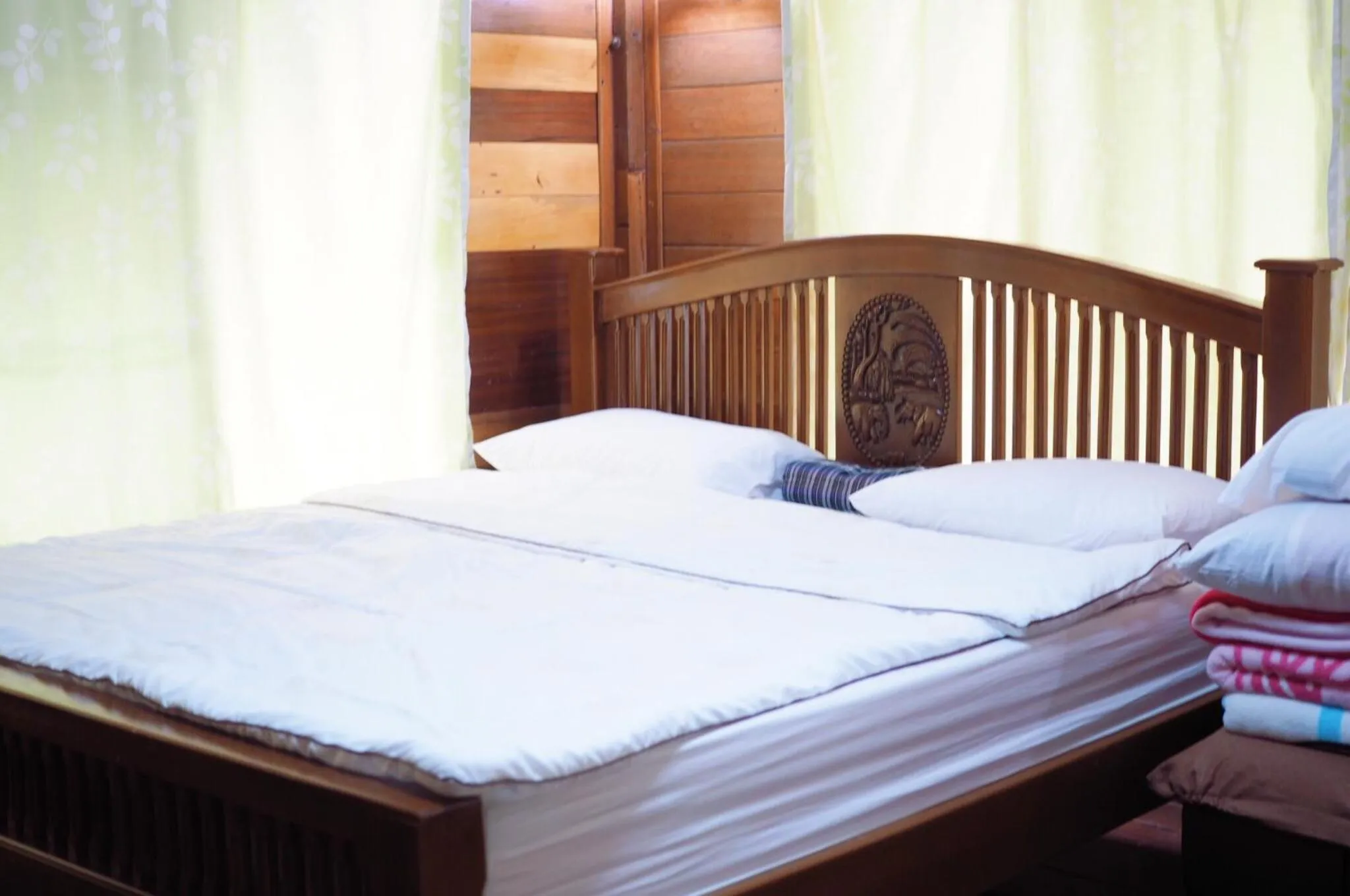 Bed in Wangnamkeaw Goodviewresort