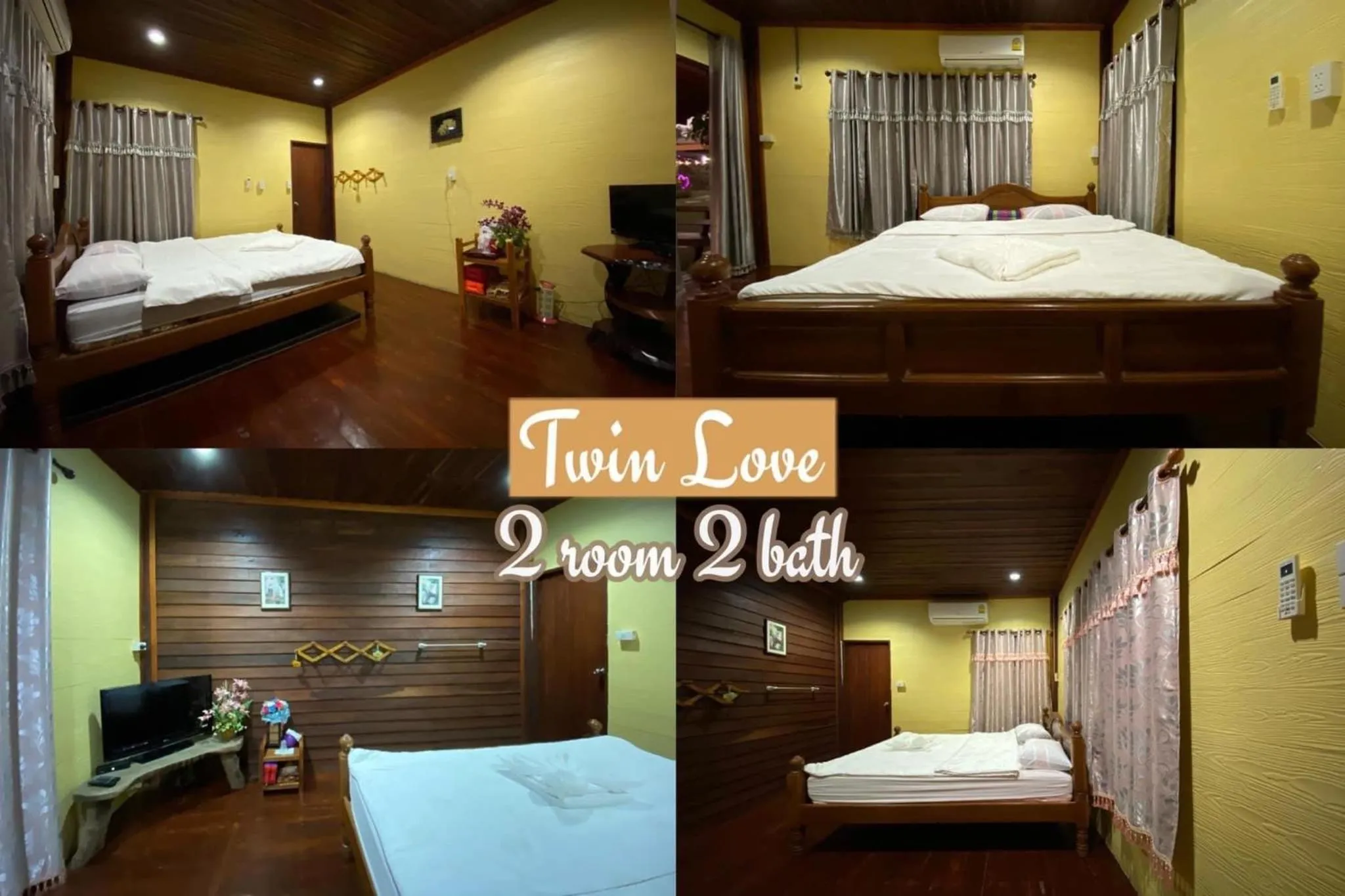 Bed in Wangnamkeaw Goodviewresort