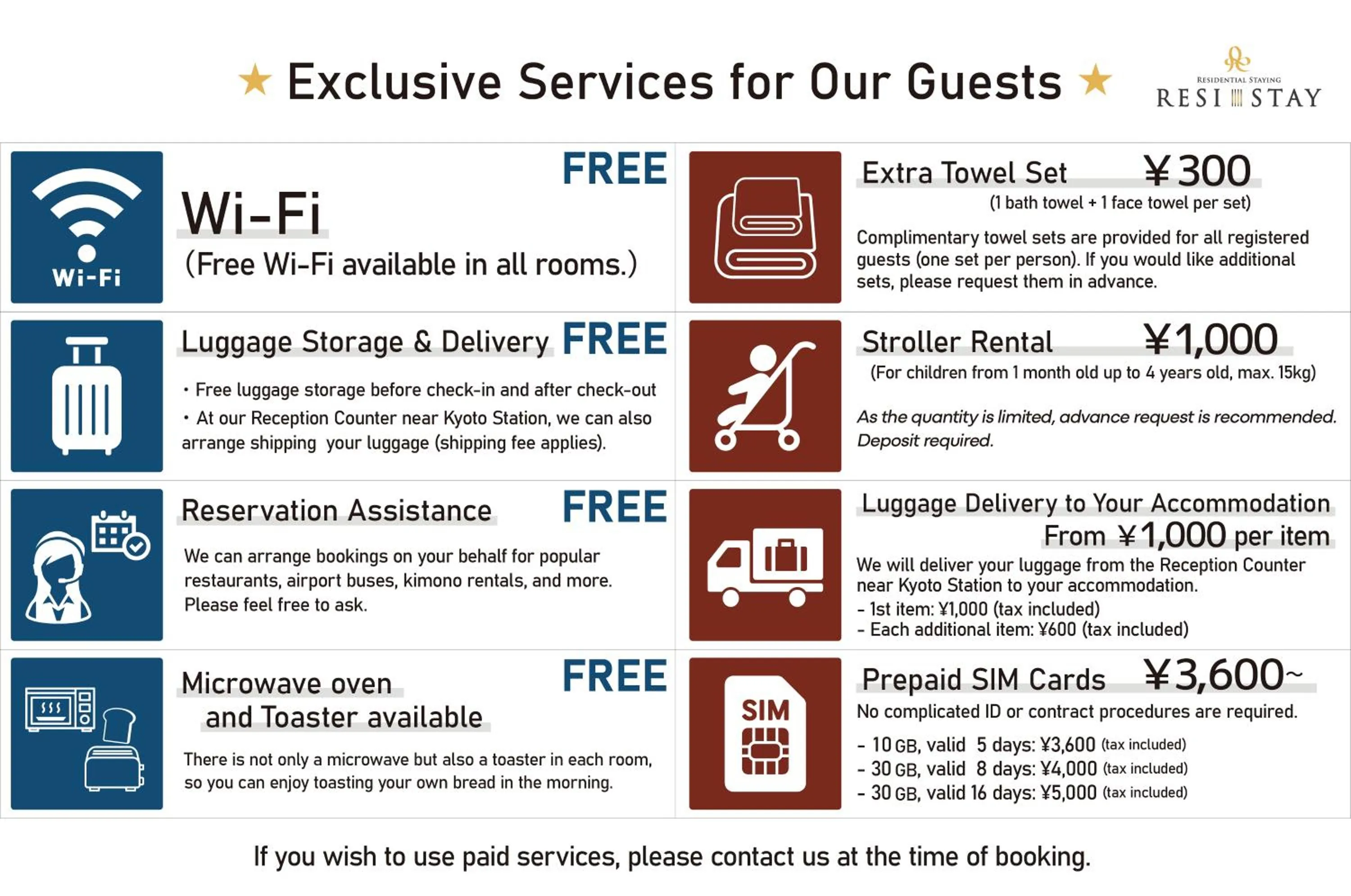 Text overlay in RESI STAY Hachi Inn