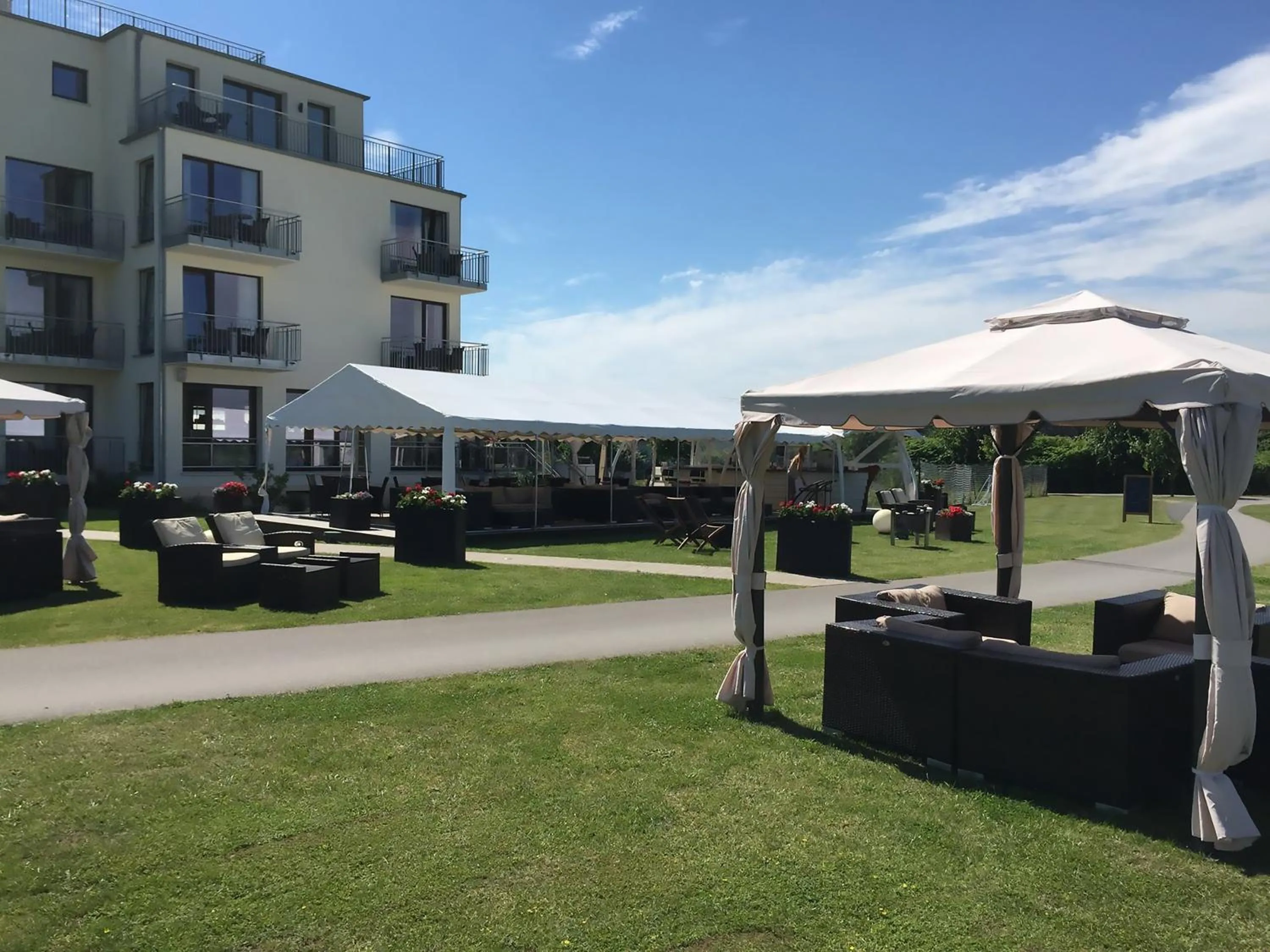 Patio in Hotel Warnow