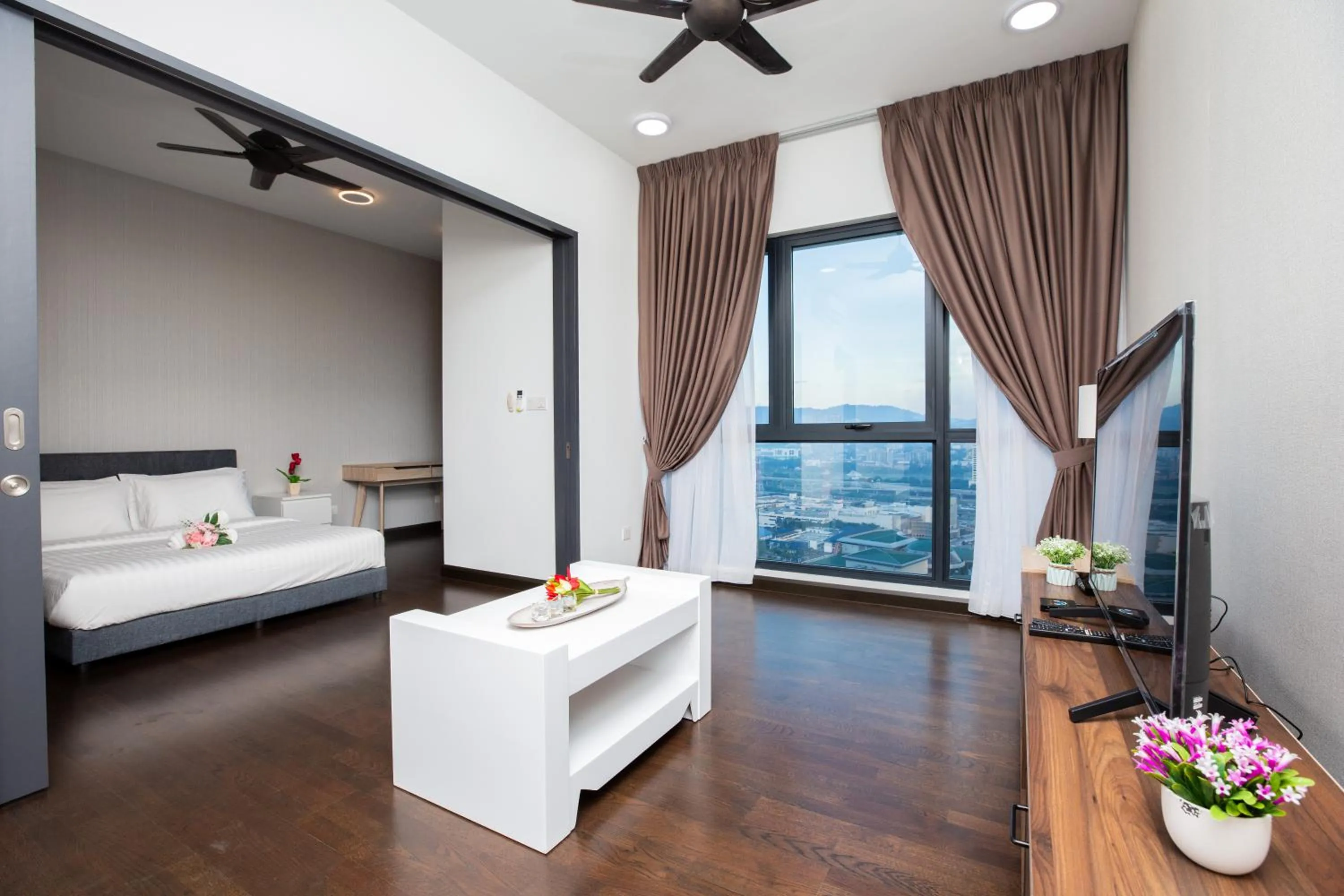 Photo of the whole room, Bed in Velocity KL By PSM Luxury Suites