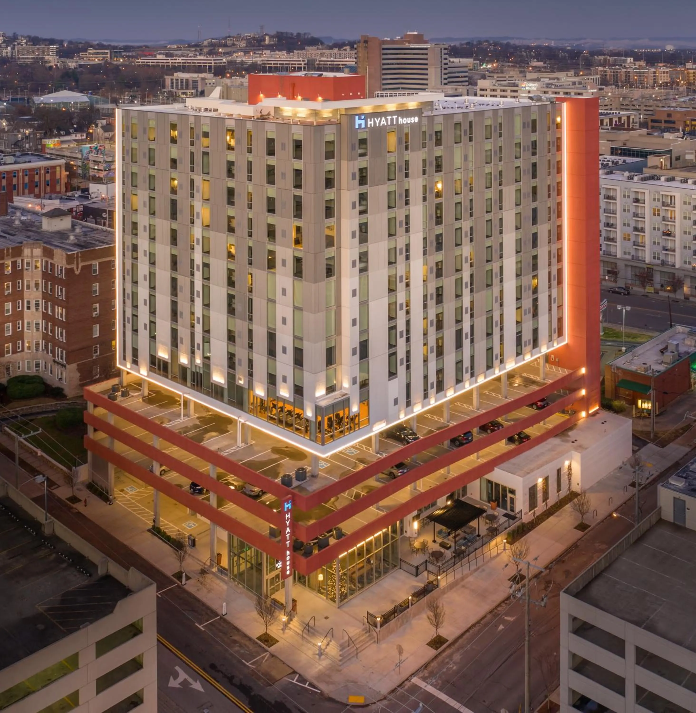 Bird's eye view in Hyatt House Nashville at Vanderbilt
