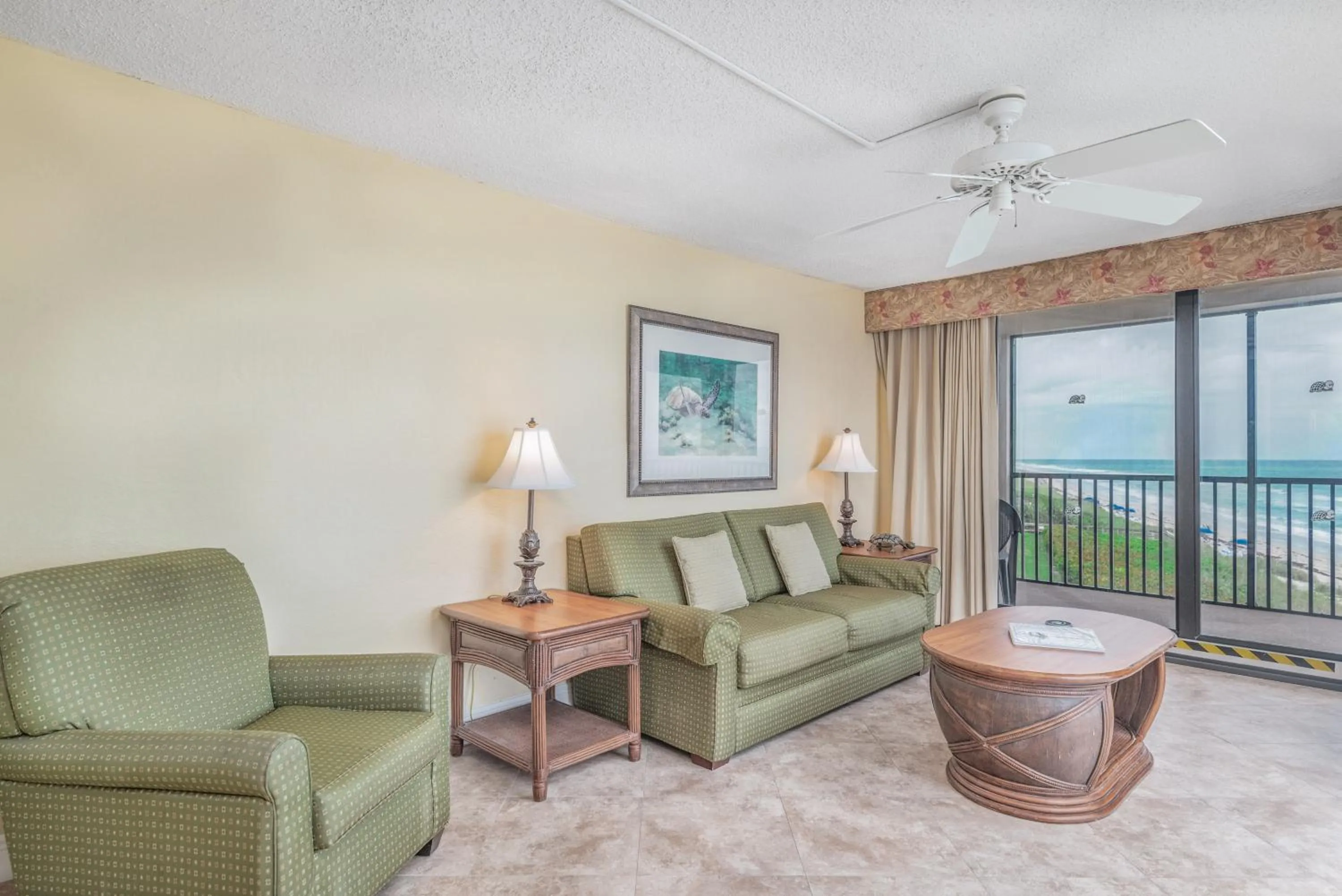 Living room in Turtle Reef Club