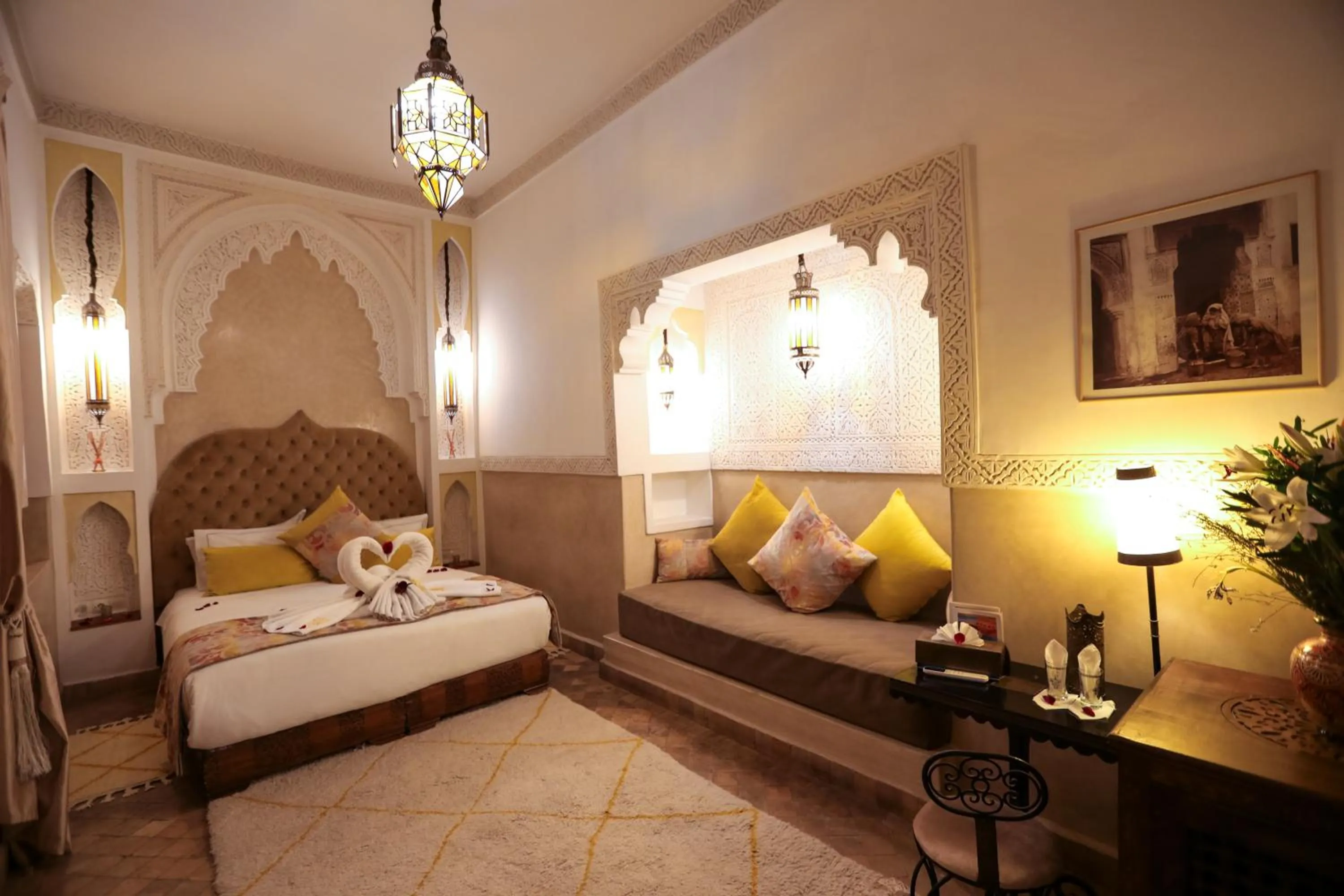 Bedroom, Bed in Riad Melhoun & Spa