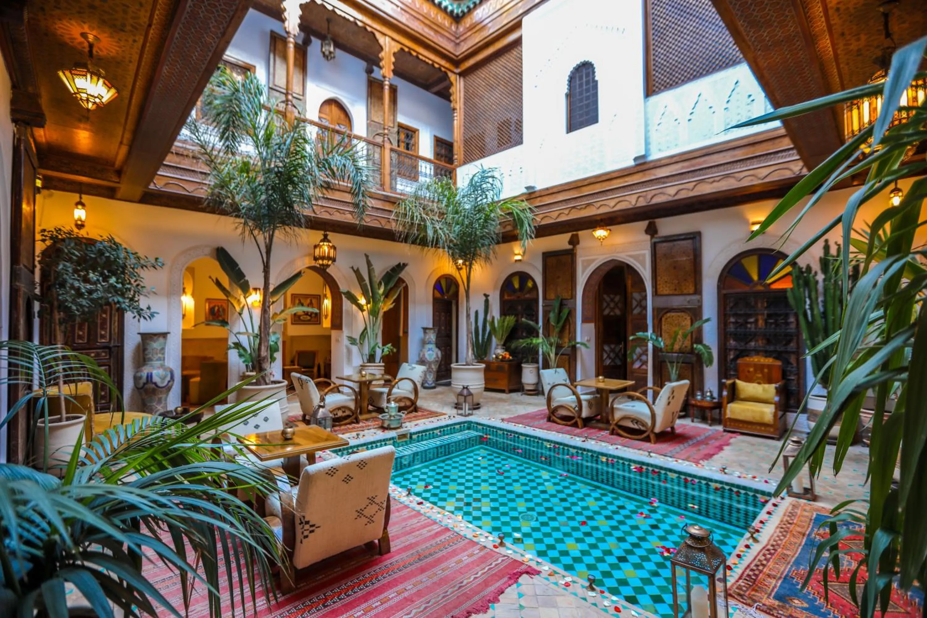 Patio in Riad Melhoun & Spa
