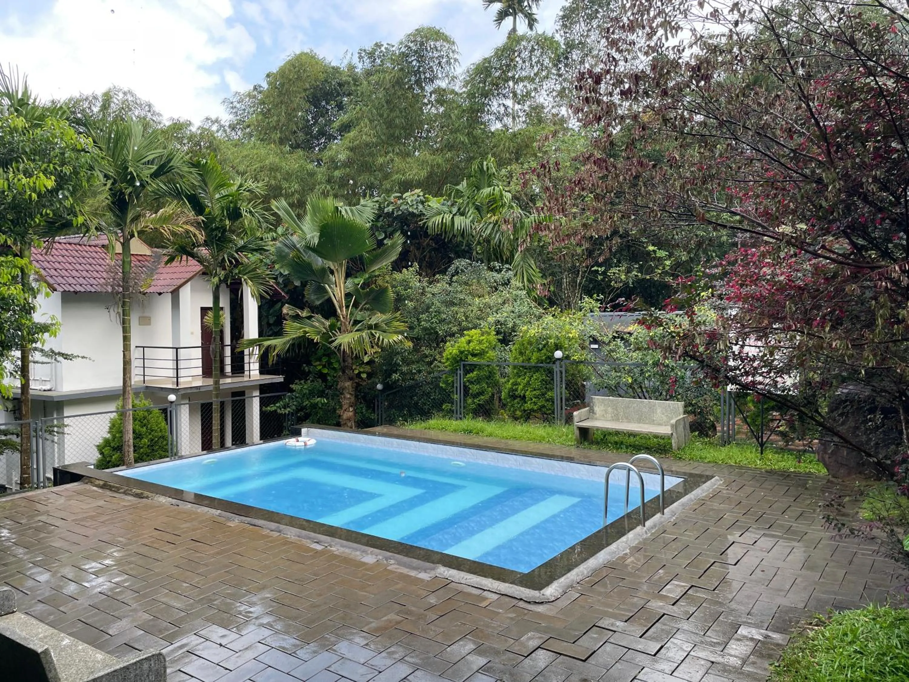 Pool view in Le Eden Premium Wayanad Pool Resort