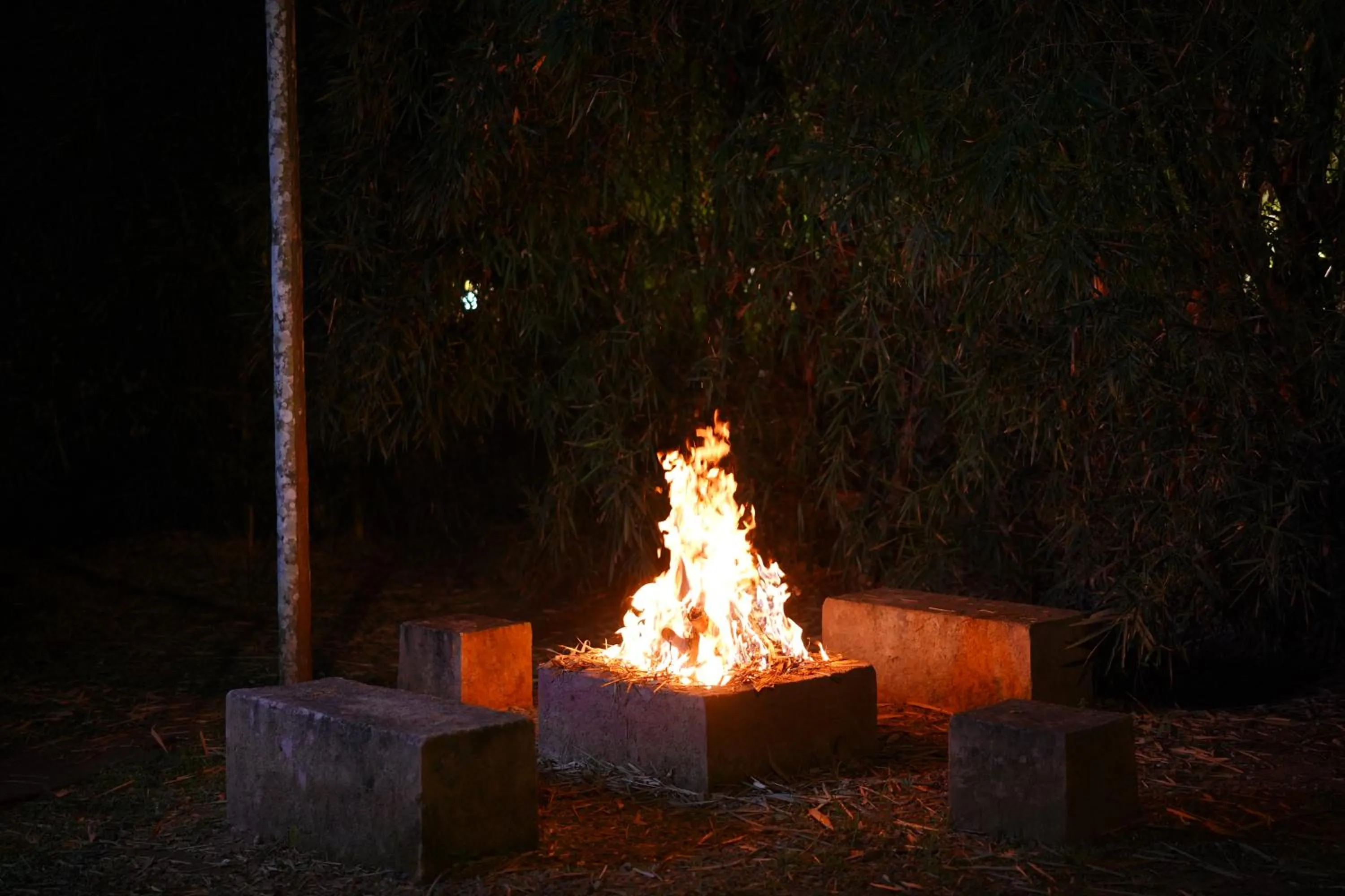 fireplace in Le Eden Premium Wayanad Pool Resort