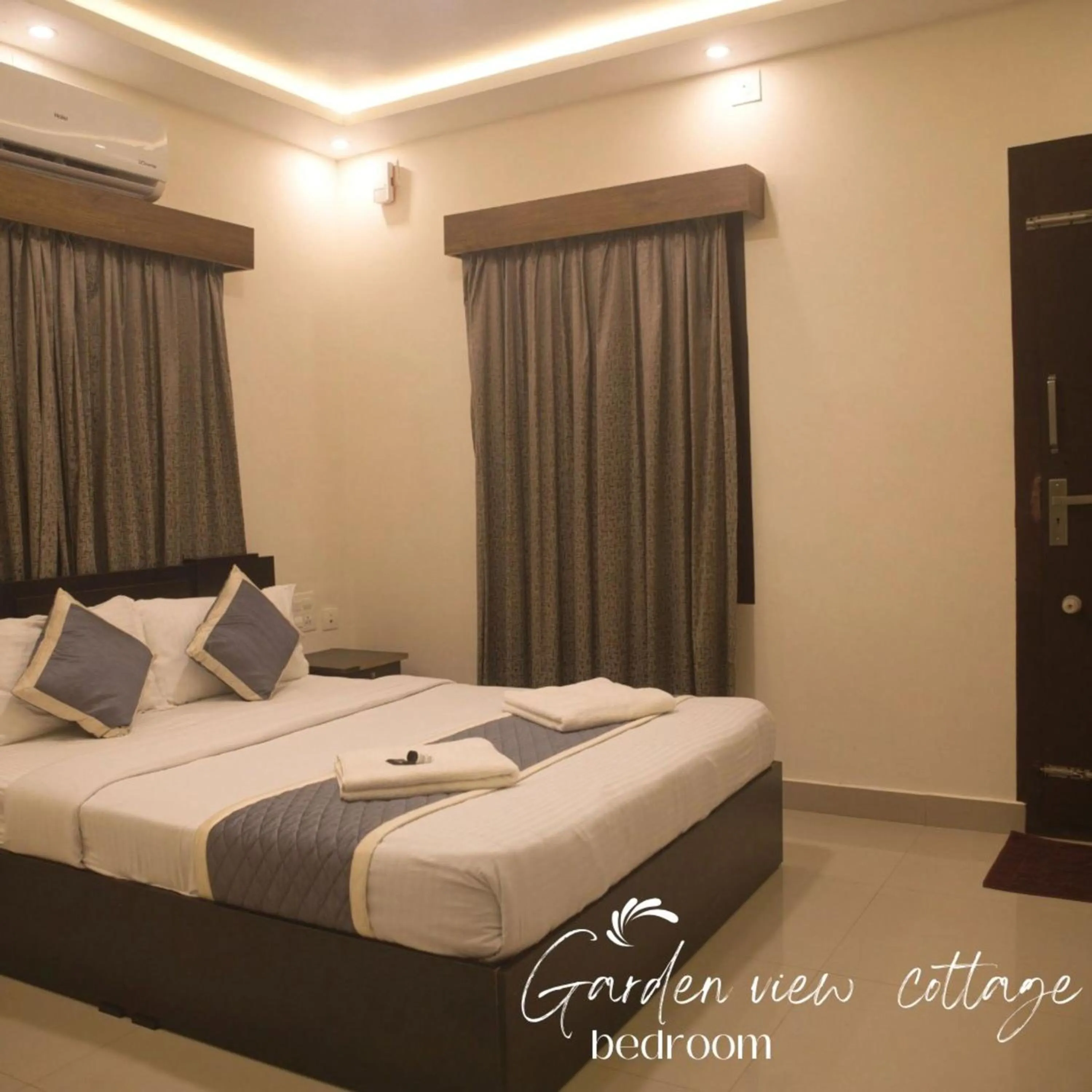 Bed in Le Eden Premium Wayanad Pool Resort