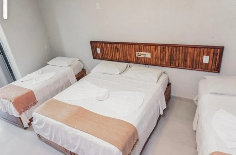 Bed in Garça Branca Praia Hotel