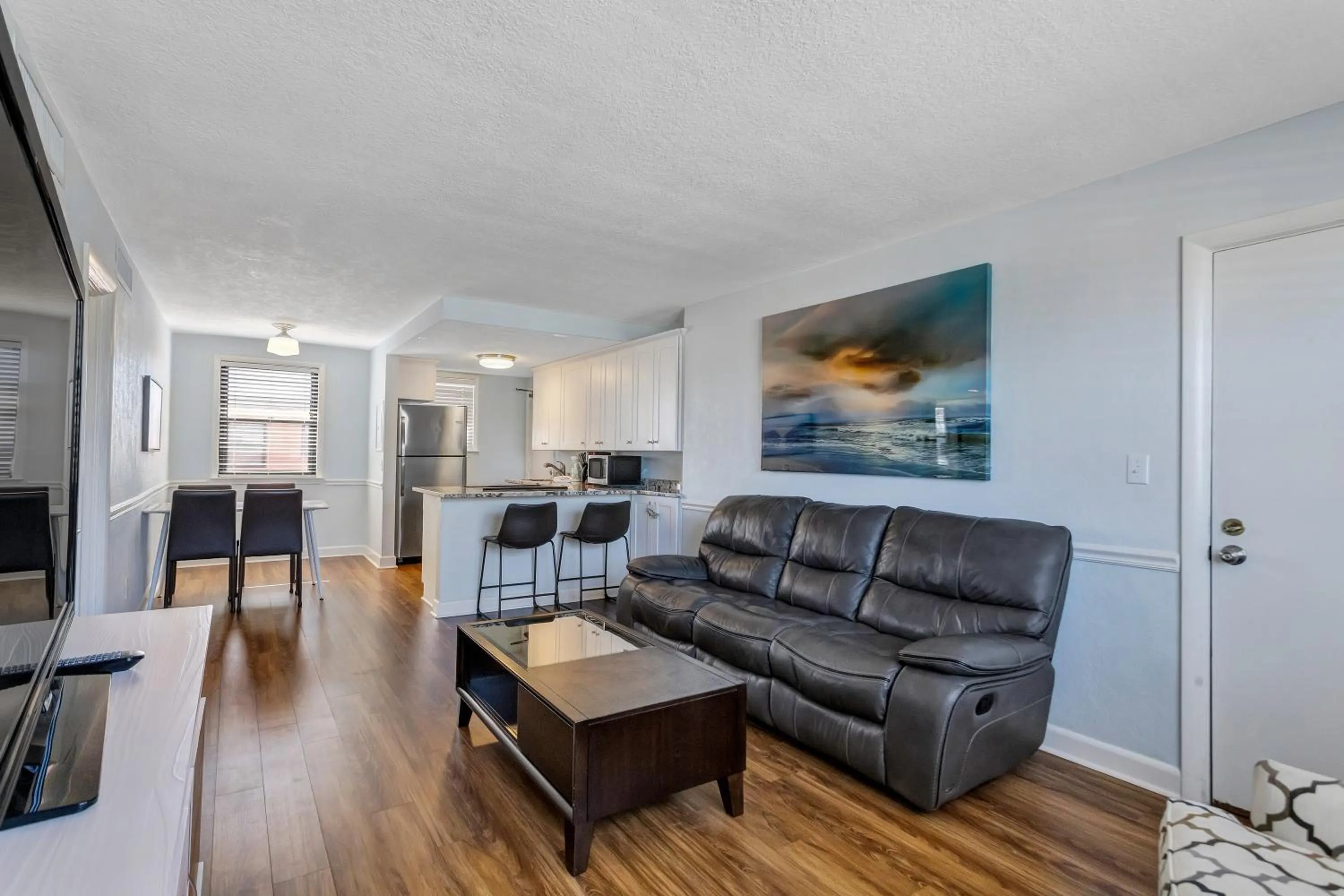 Living room in Gulf Winds Resort by Travel Resort Services