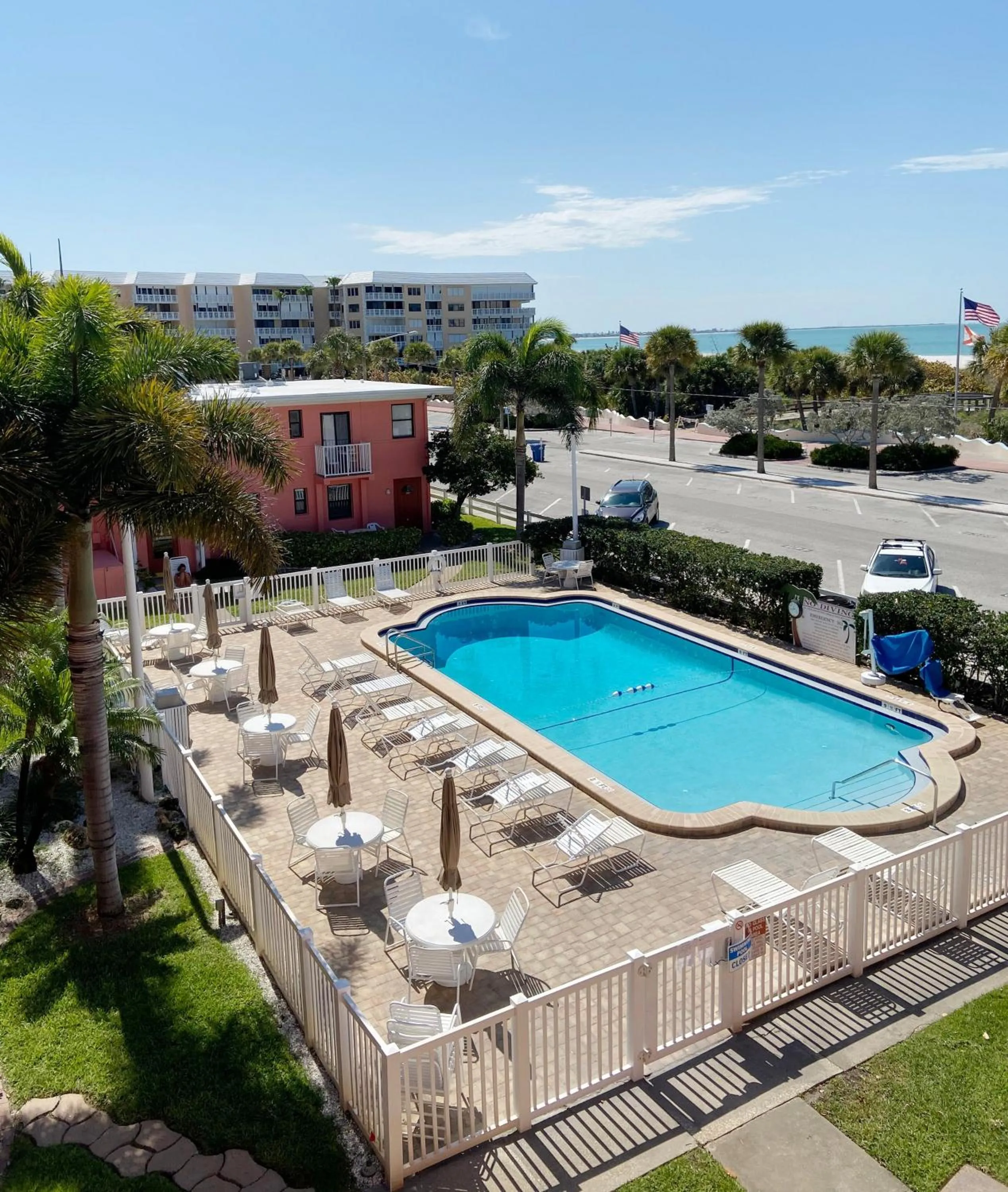Pool view in Gulf Winds Resort by Travel Resort Services