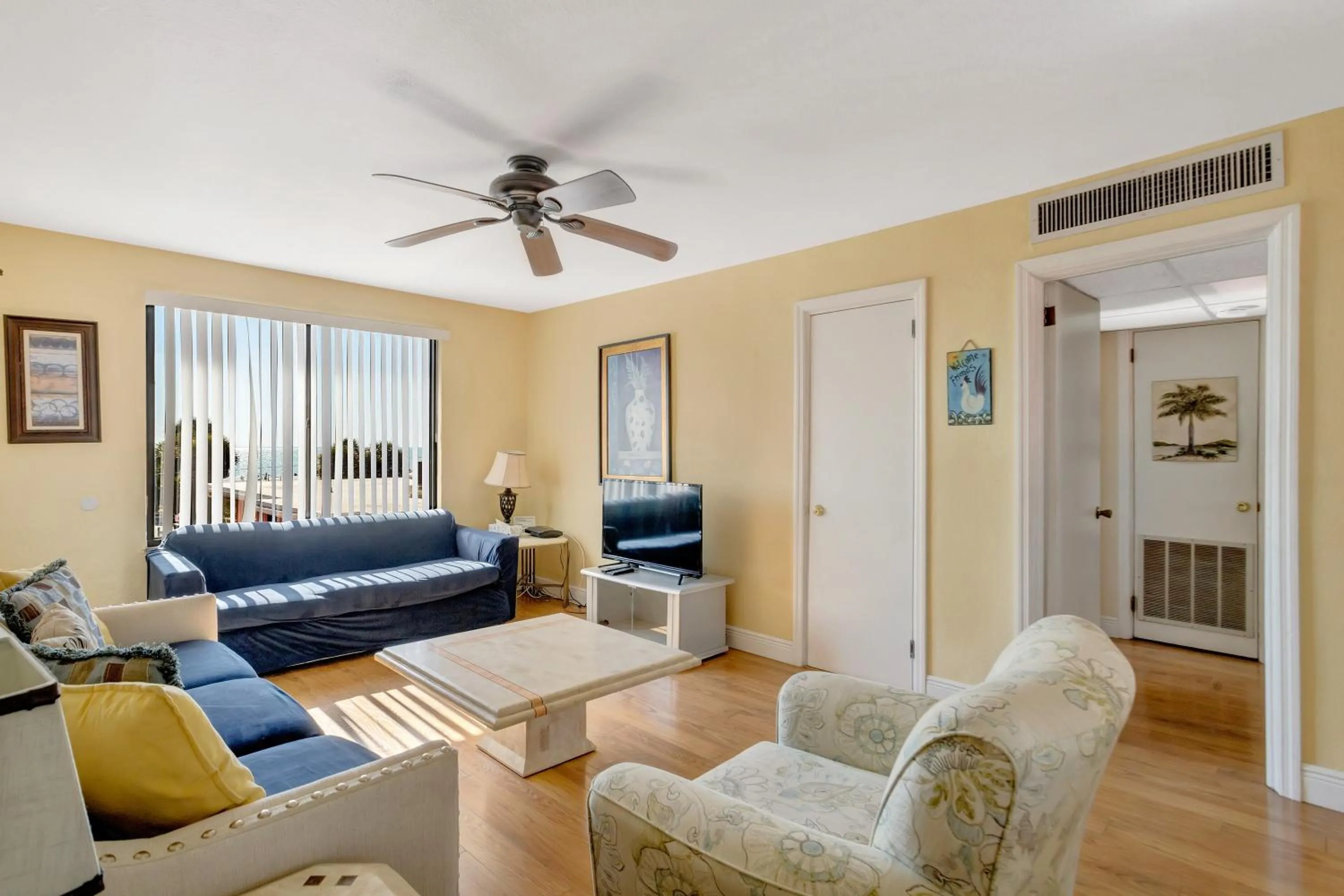 Living room in Gulf Winds Resort by Travel Resort Services