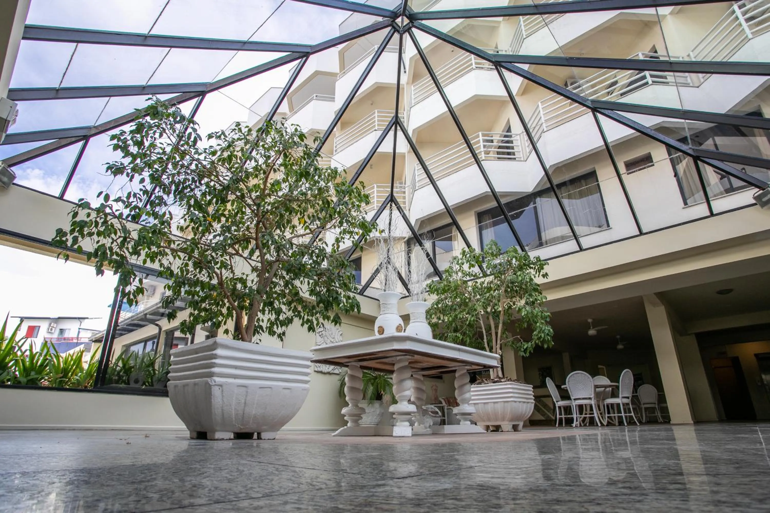 Seating area in Praia Brava Hotel