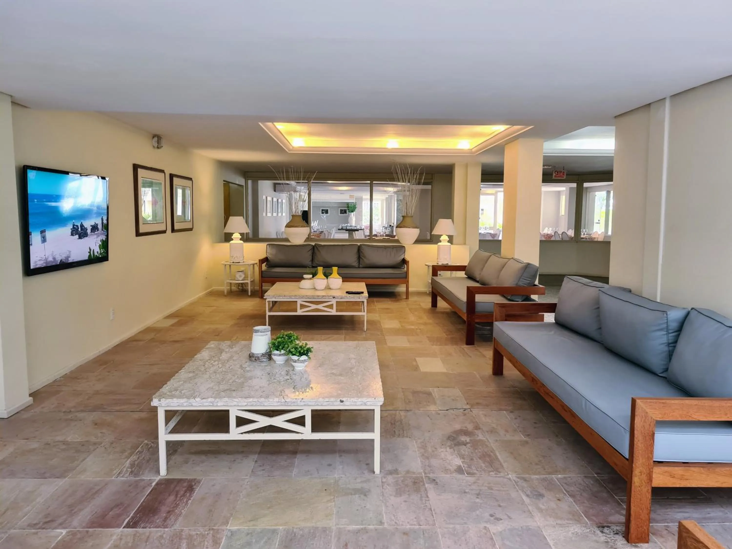 Seating area in Praia Brava Hotel