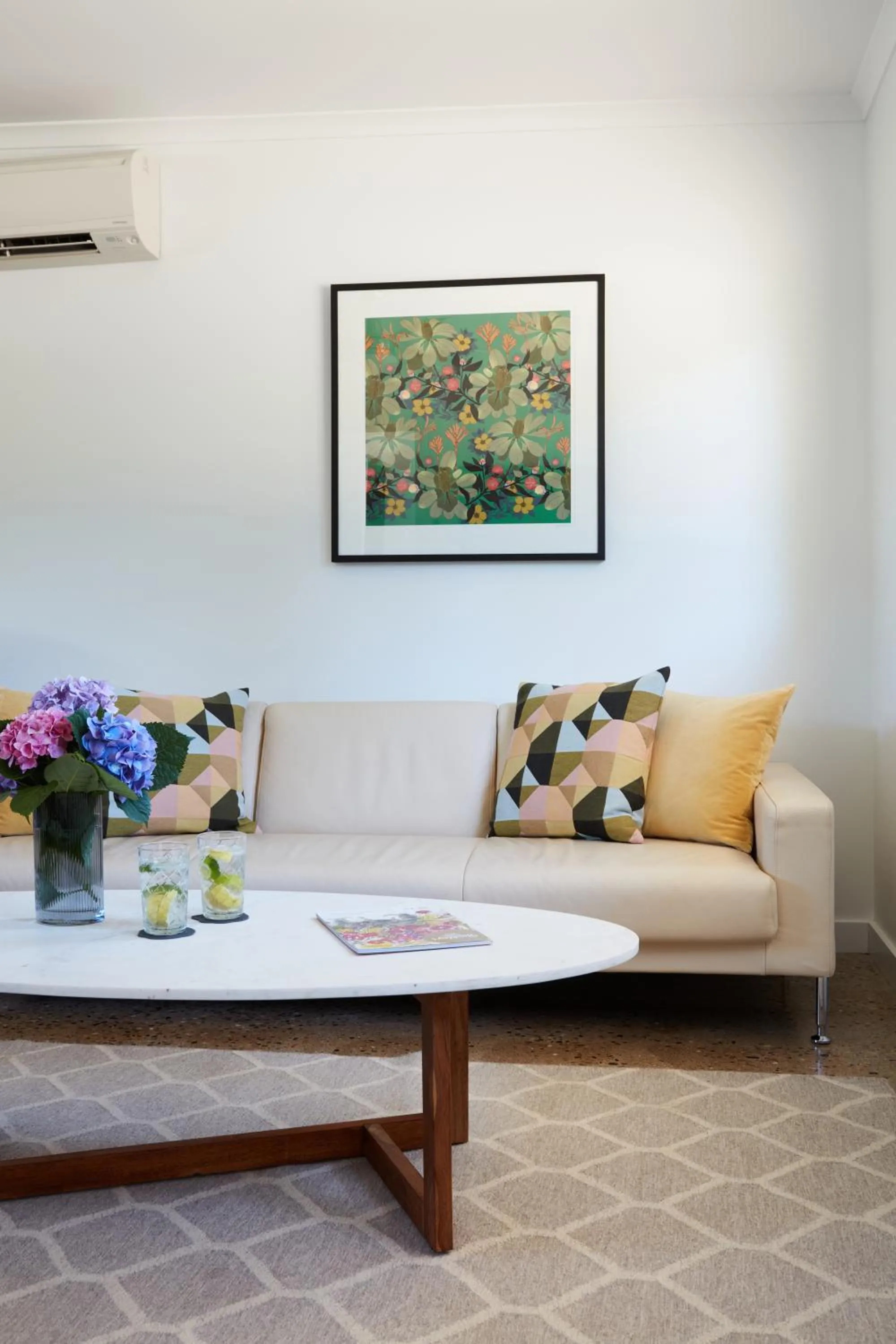 Living room in Goldfield Holiday Units