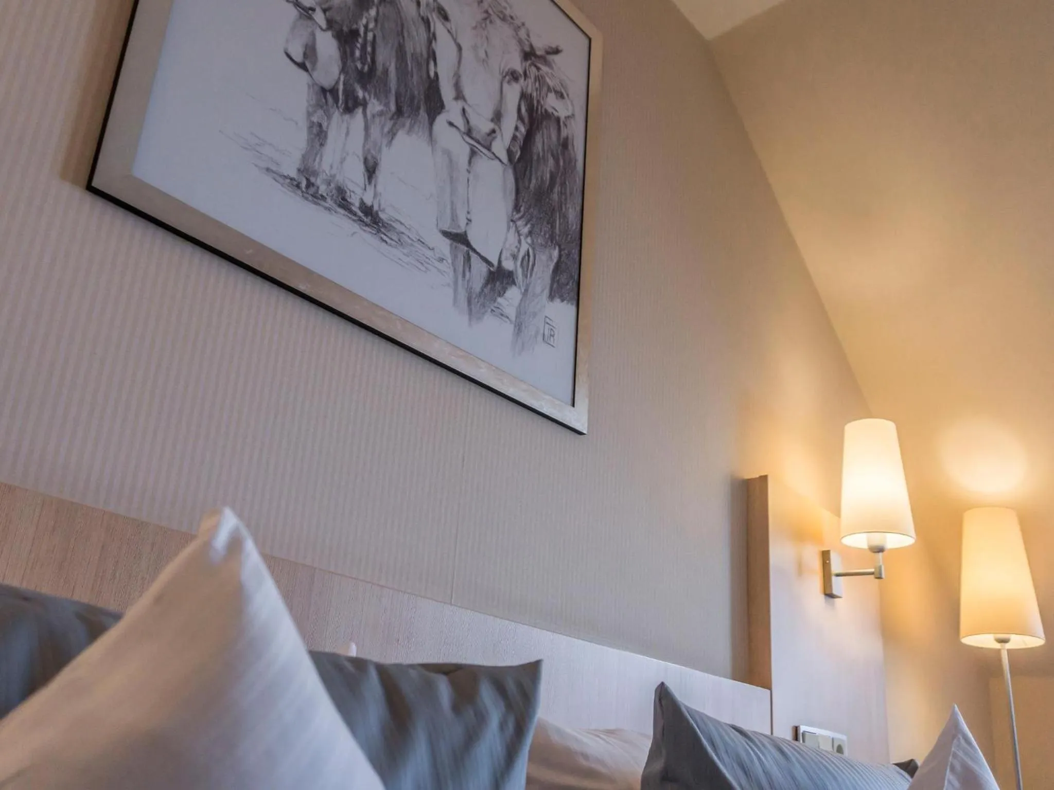 Photo of the whole room, Bed in Ammersee-Hotel