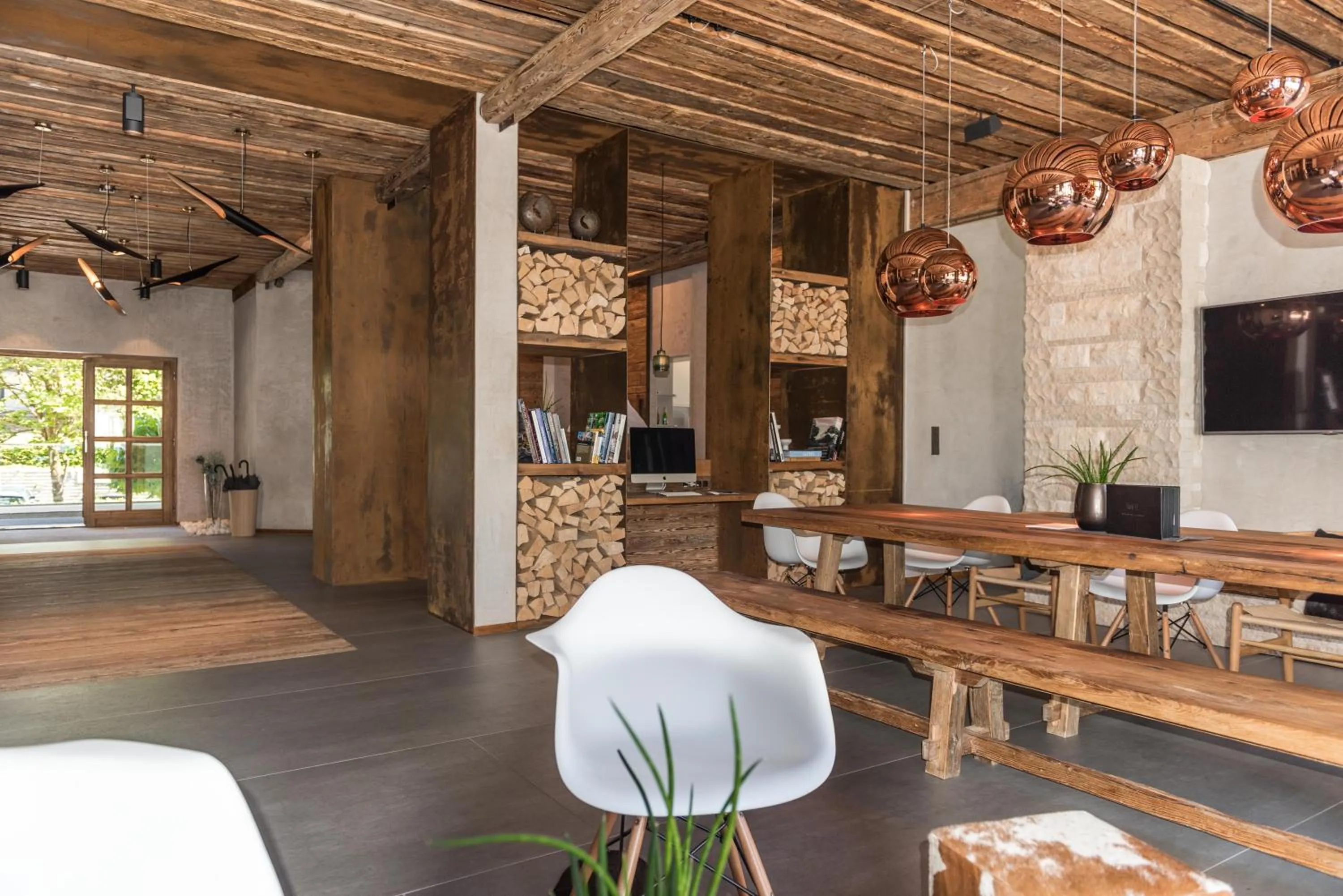 Lobby or reception in Ammersee-Hotel