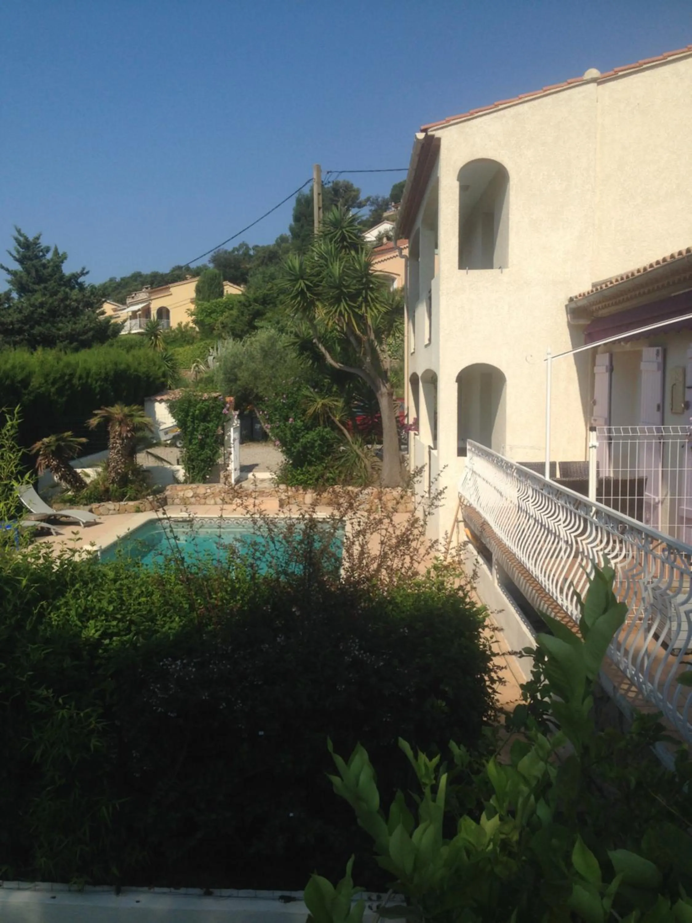 Pool view in La Bastide des Pins