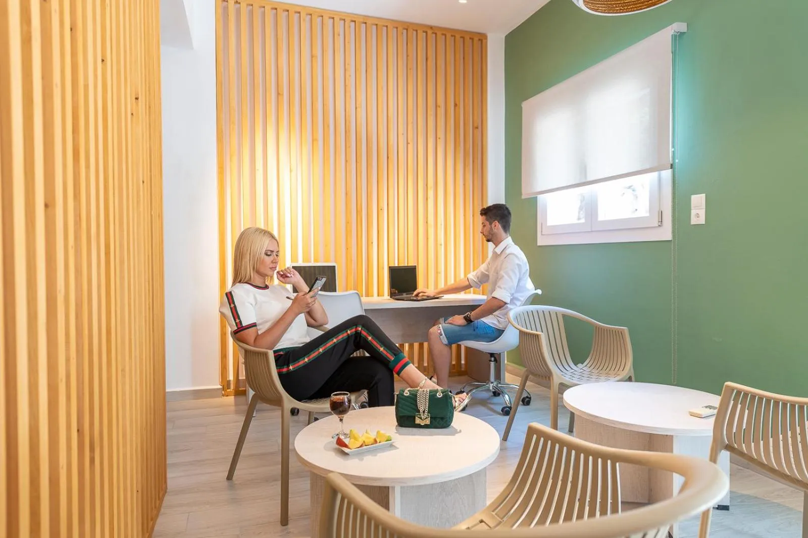 Seating area in Paraskevas Boutique Hotel