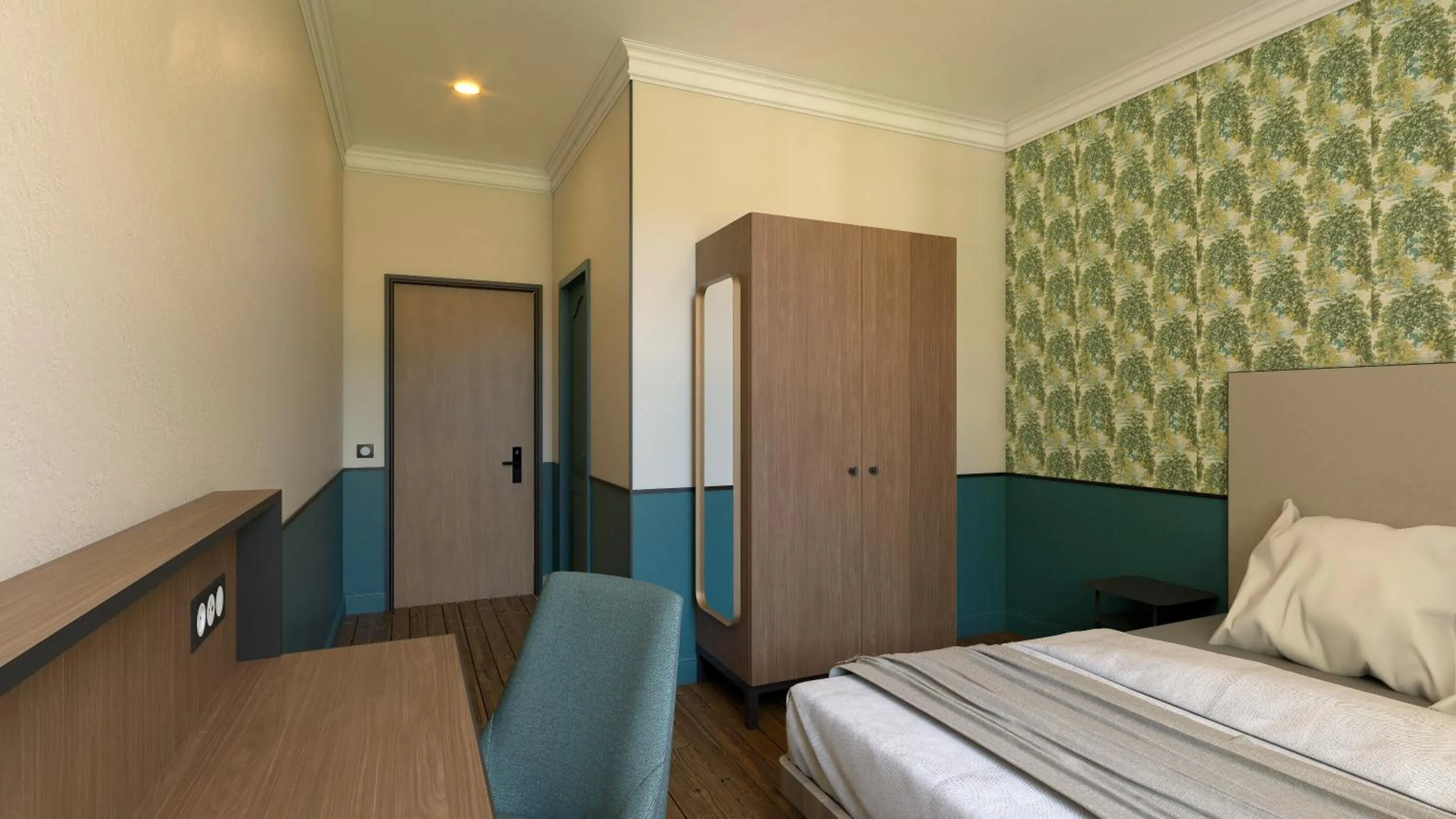 Bed in Hotel Des Prélats