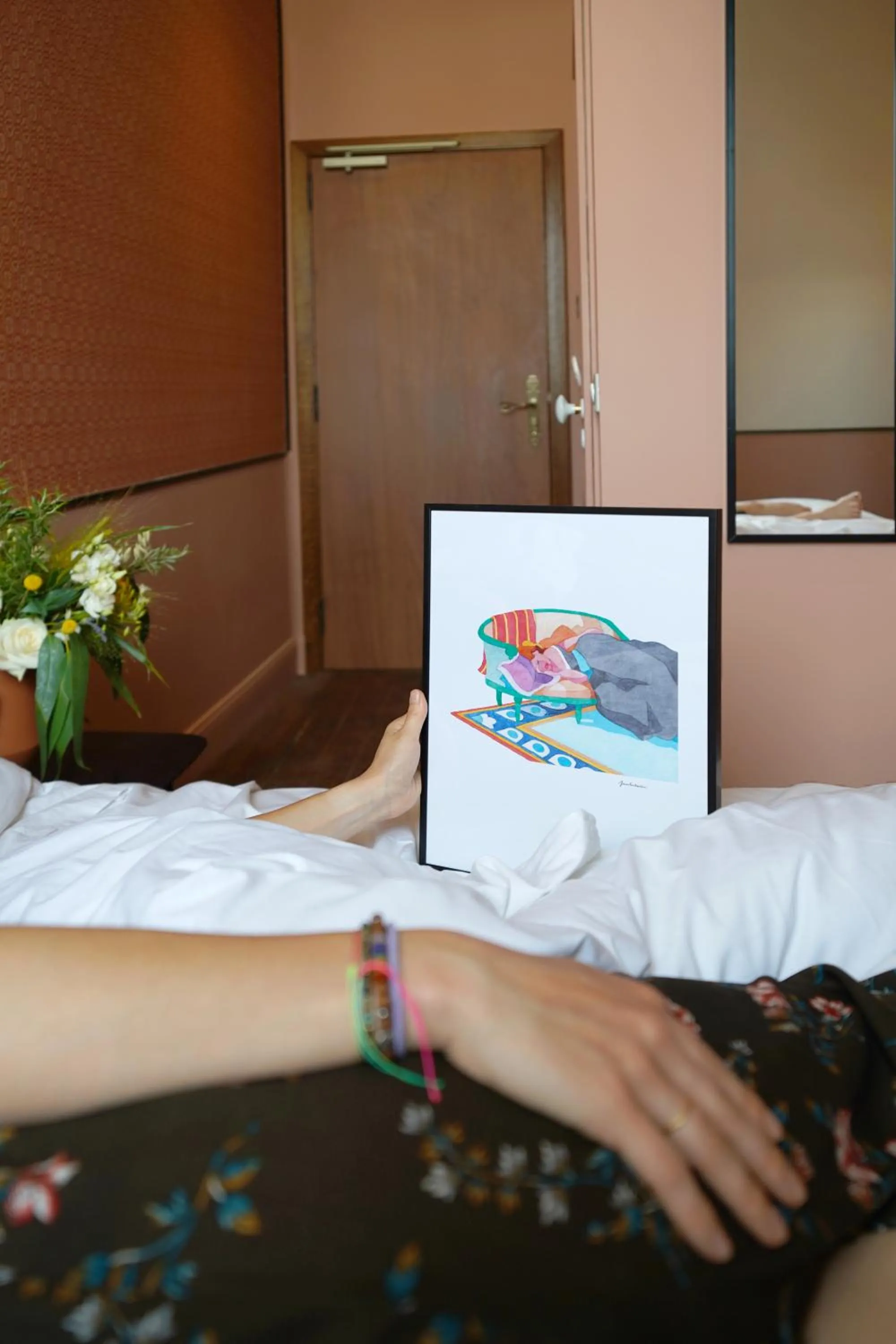 Decorative detail, Bed in Hôtel Littéraire Stendhal et Spa