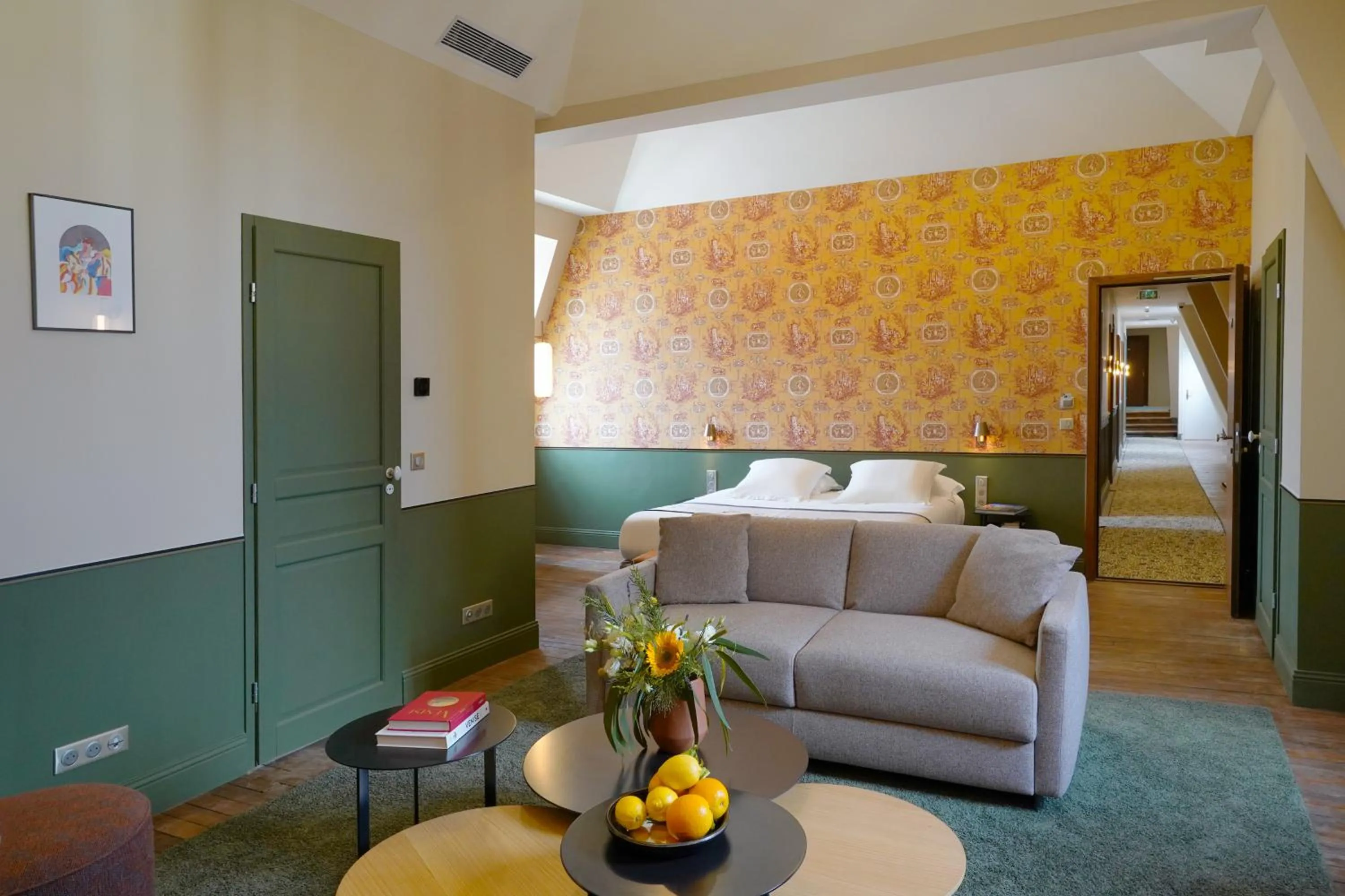 Bed in Hotel Des Prélats