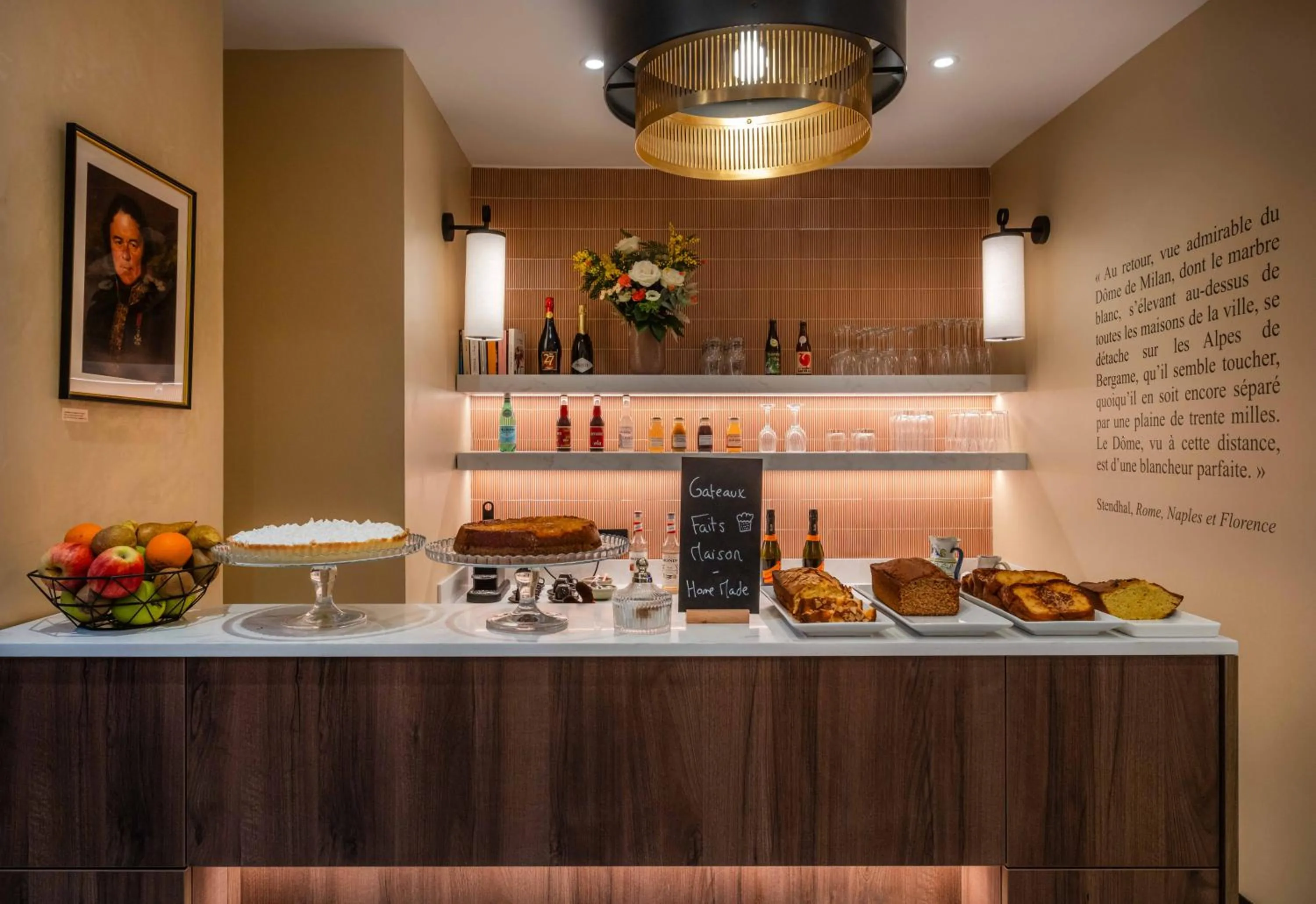 Breakfast in Hôtel Littéraire Stendhal et Spa