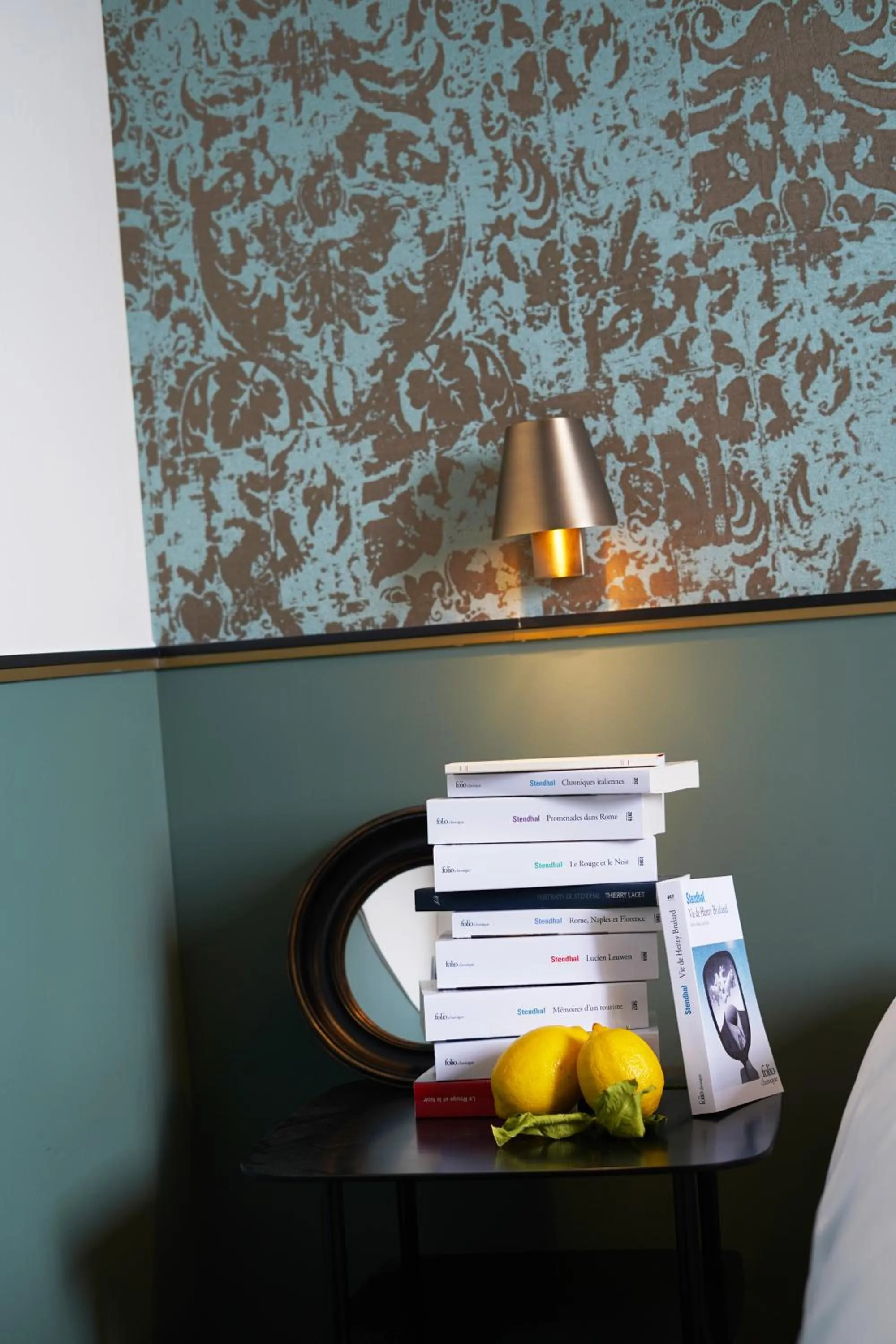 Decorative detail in Hôtel Littéraire Stendhal et Spa