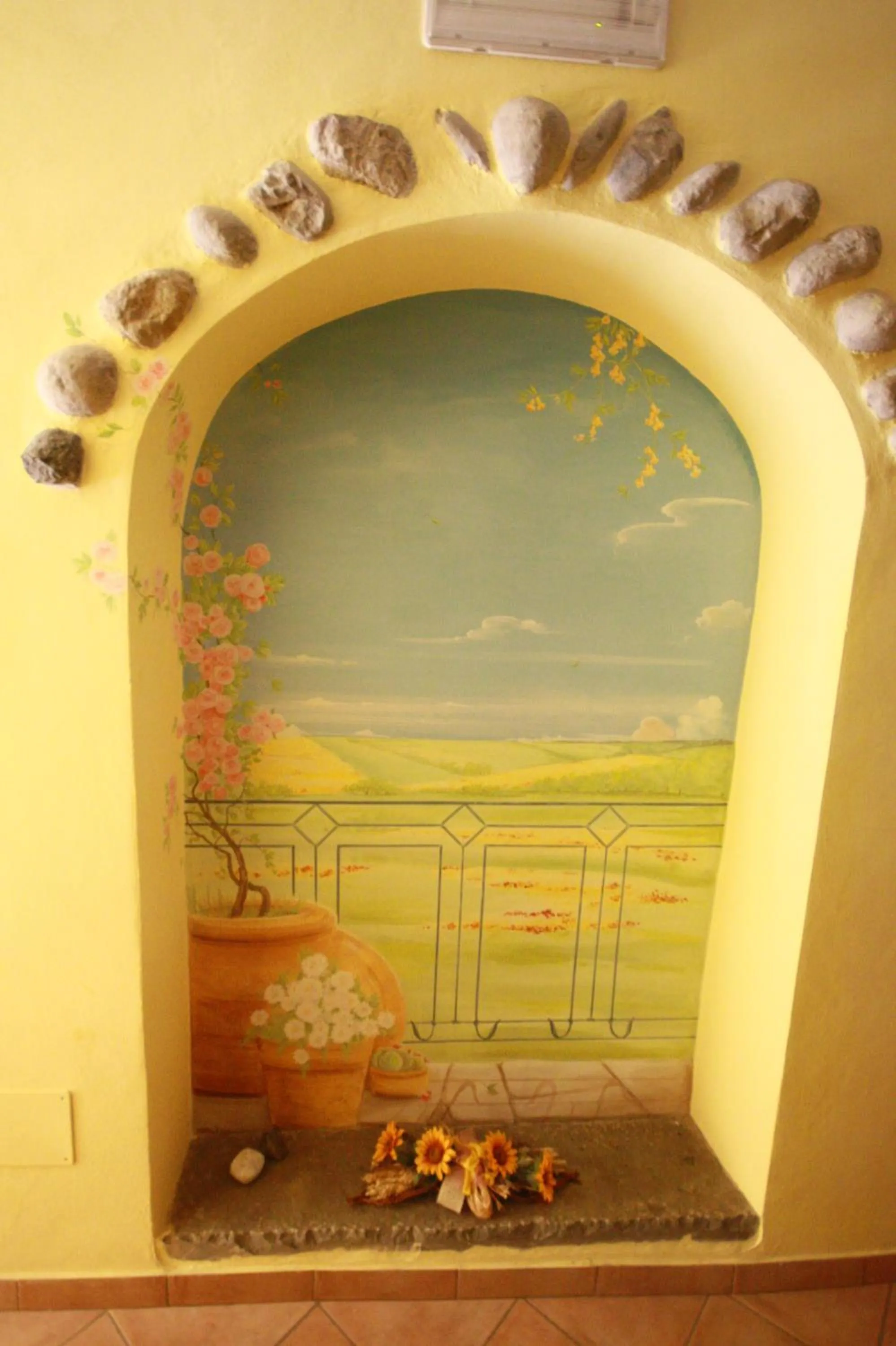 Decorative detail in Albergo Belvedere