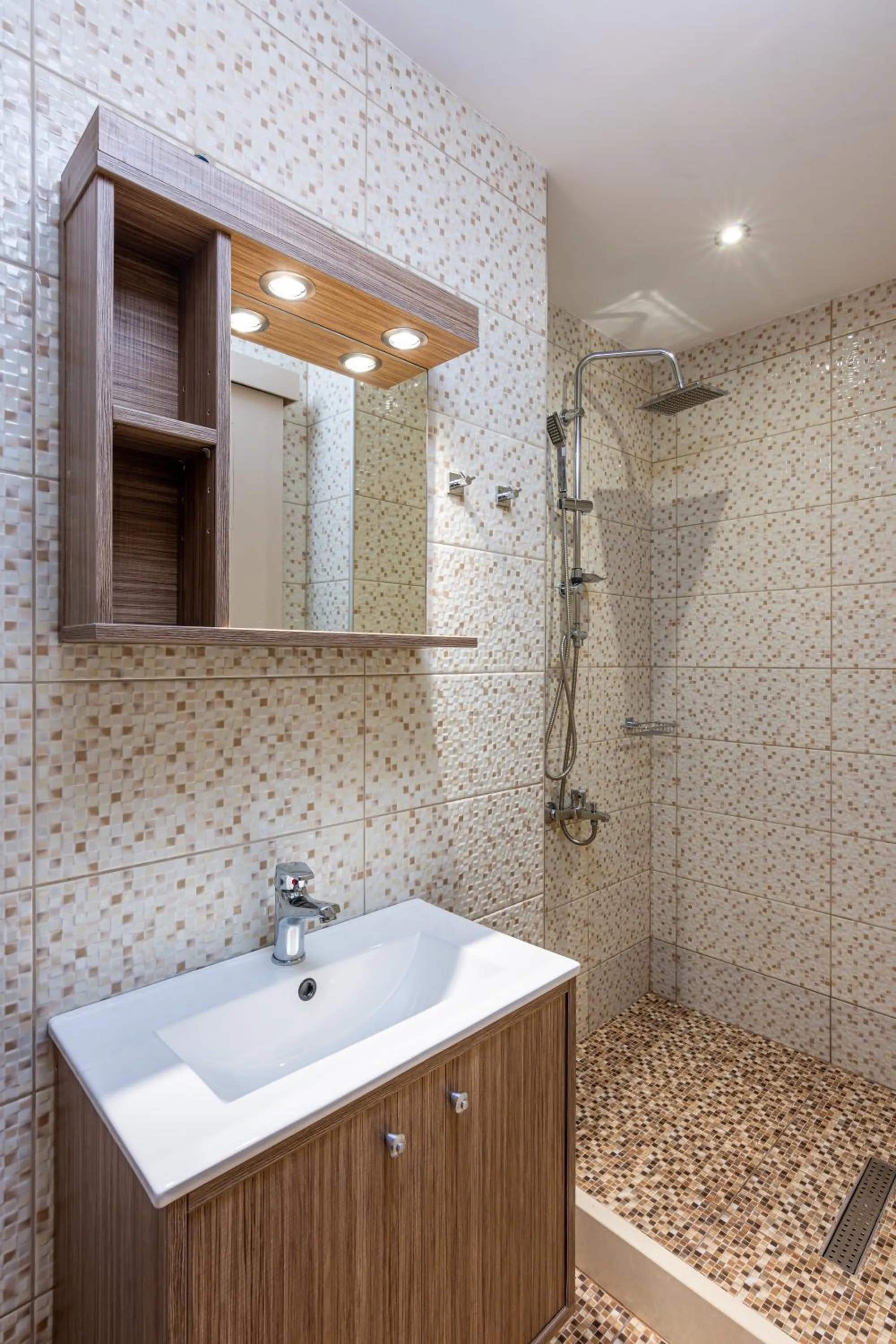 Shower in Galini Apartments