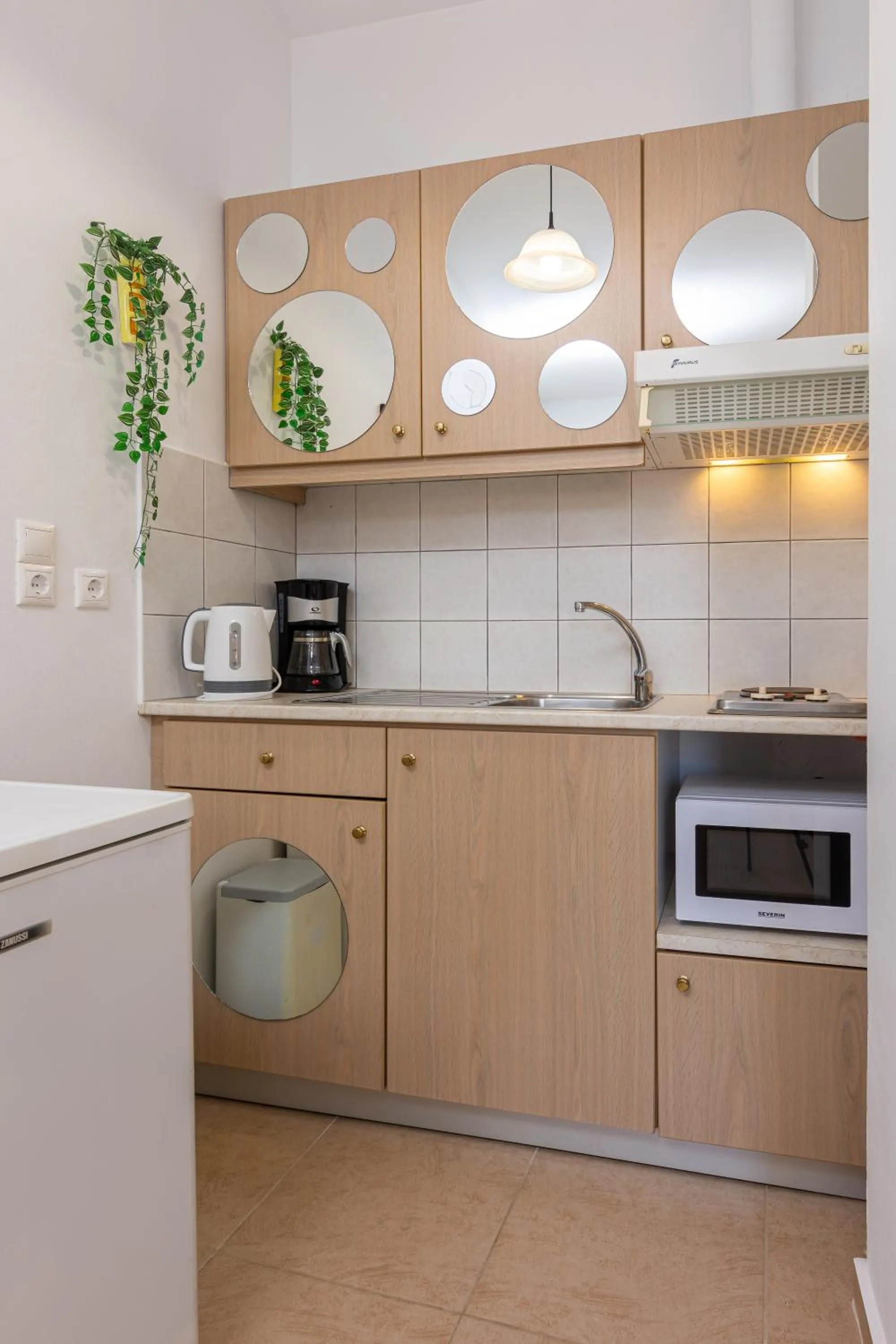 Kitchen or kitchenette in Galini Apartments
