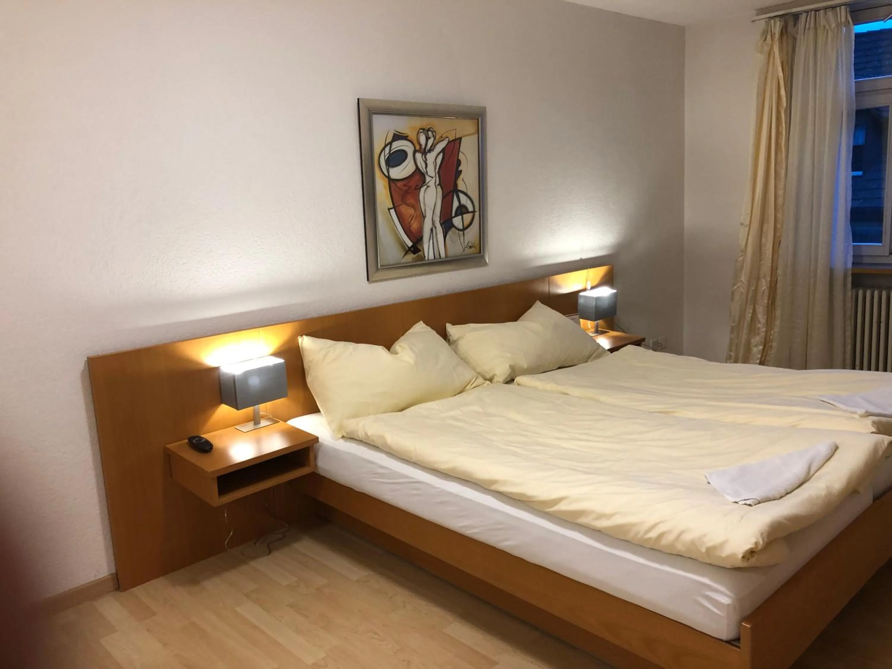 Bed in SASS APARTHOTEL