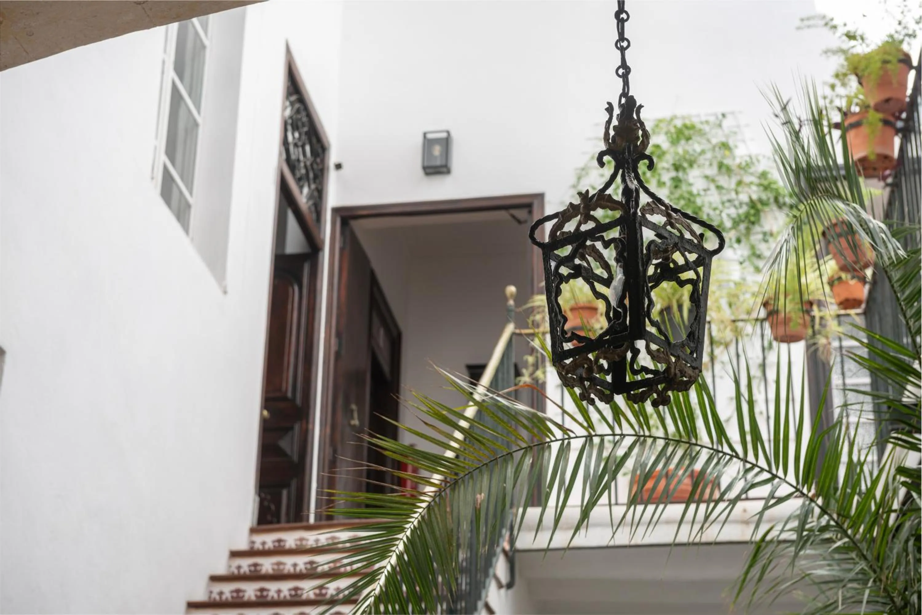 Patio in Hostal Pons