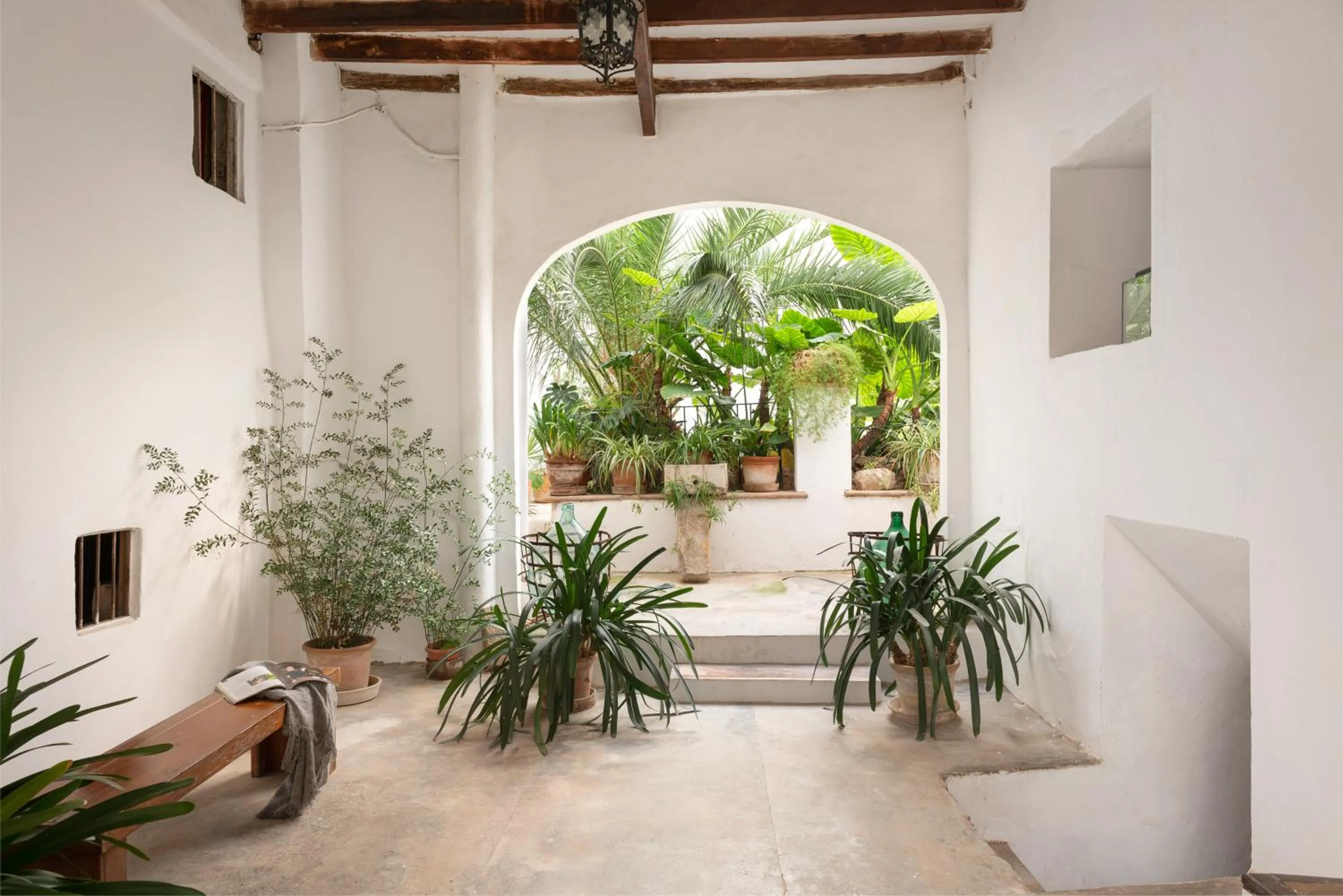 Patio in Hostal Pons