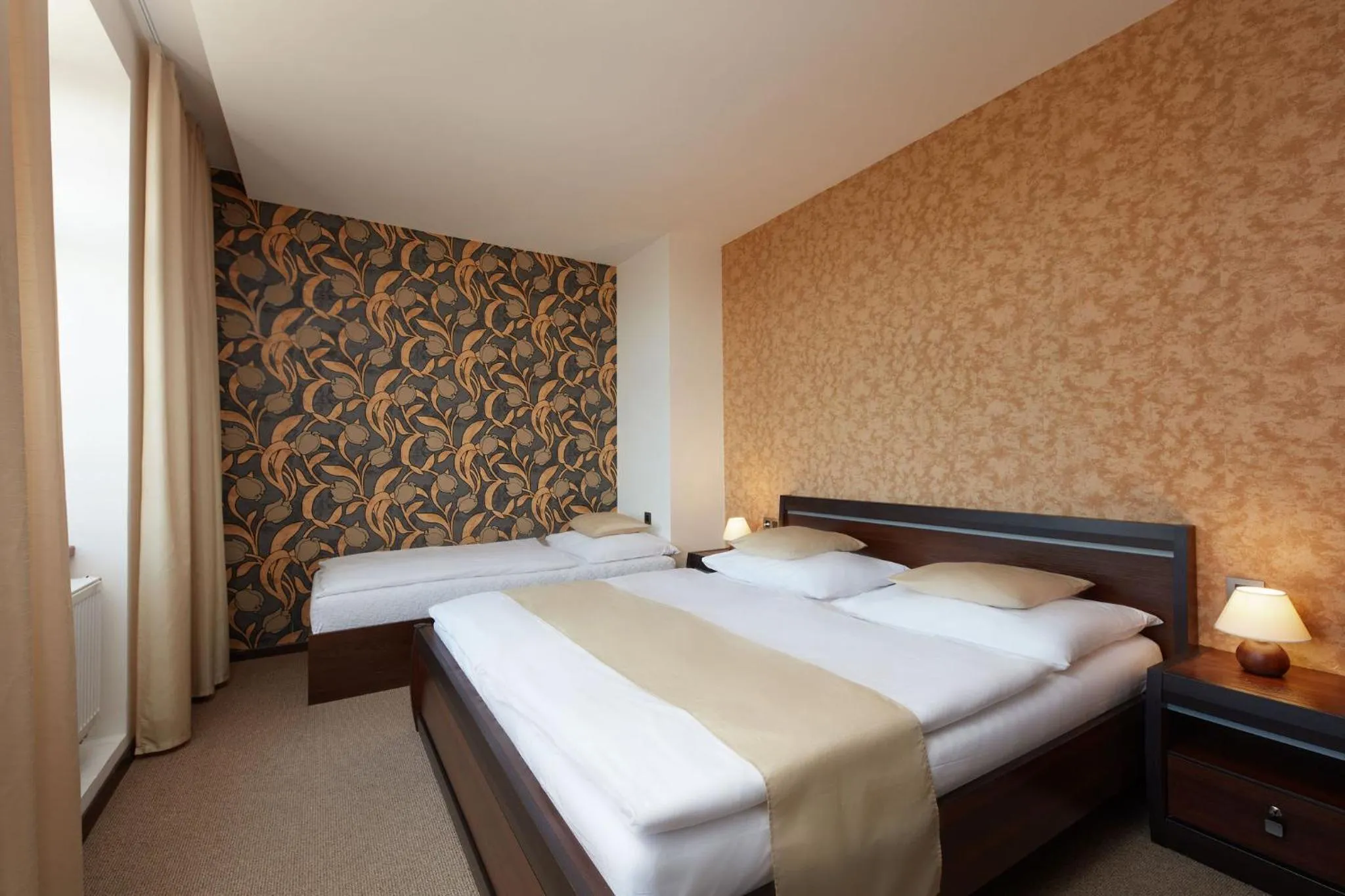 Bedroom, Bed in Hotel Slunný Dvůr