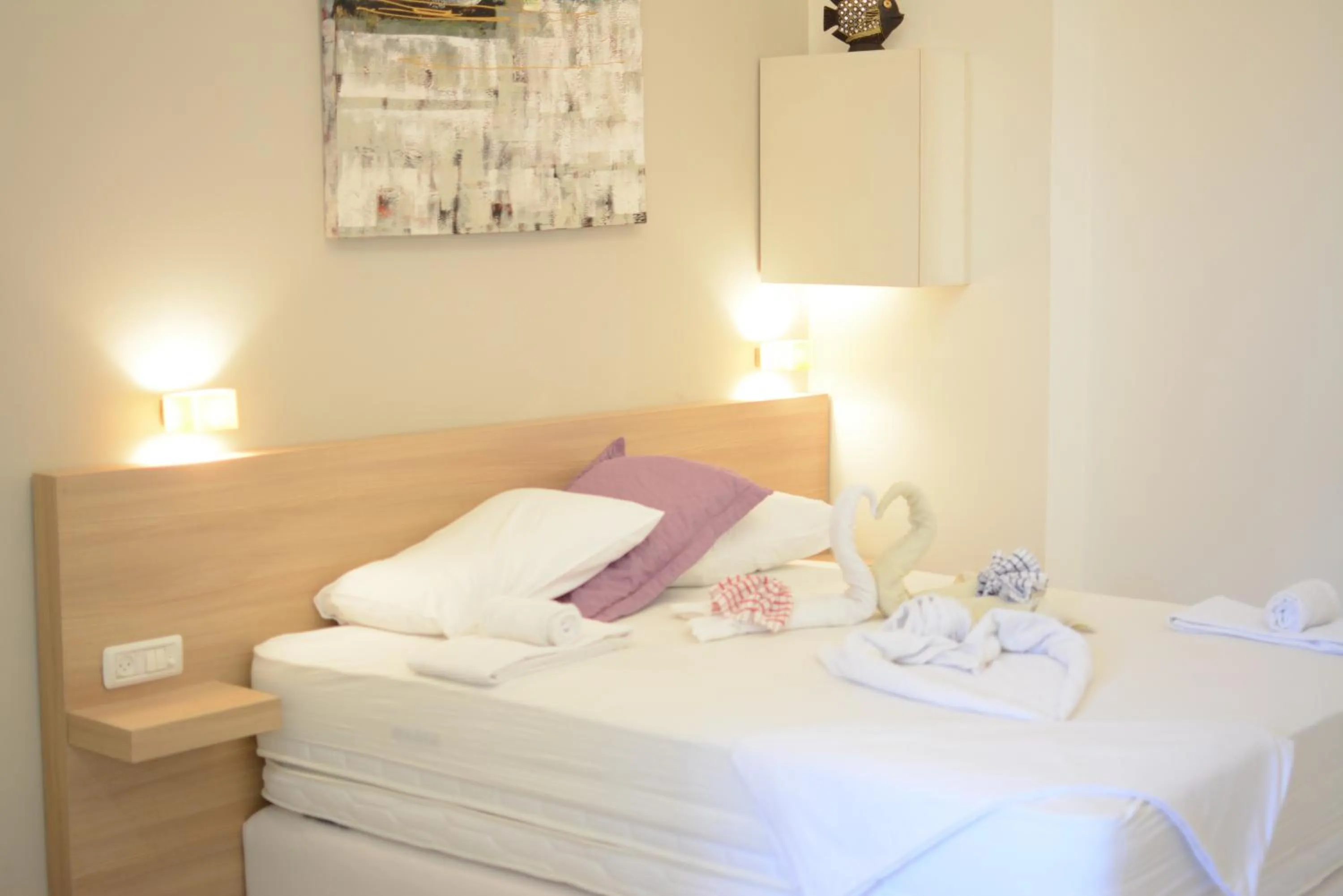 Bed in Zimmer Garden