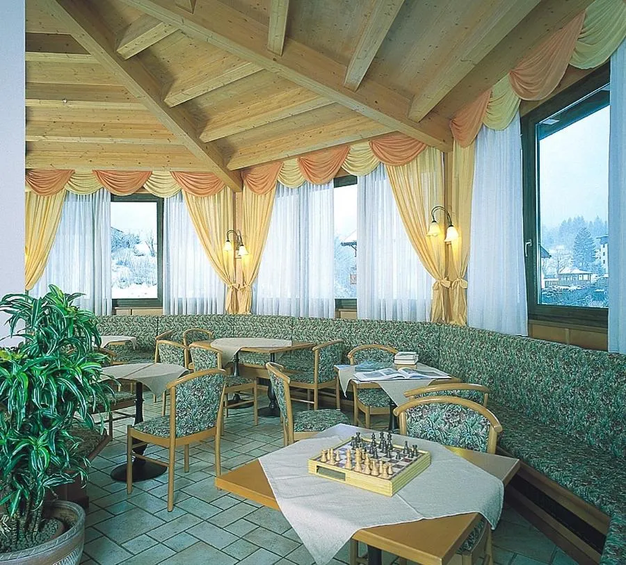 Communal lounge/ TV room in Hotel Rosa Alpina